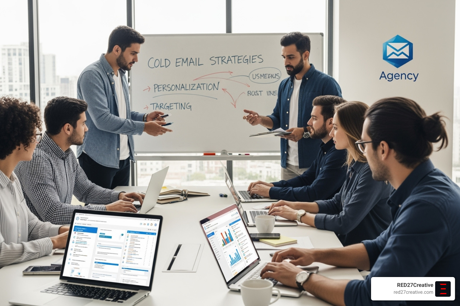 A dashboard showing AI-driven campaign analytics - cold email marketing agency A dashboard showing AI-driven campaign analytics - cold email marketing agency