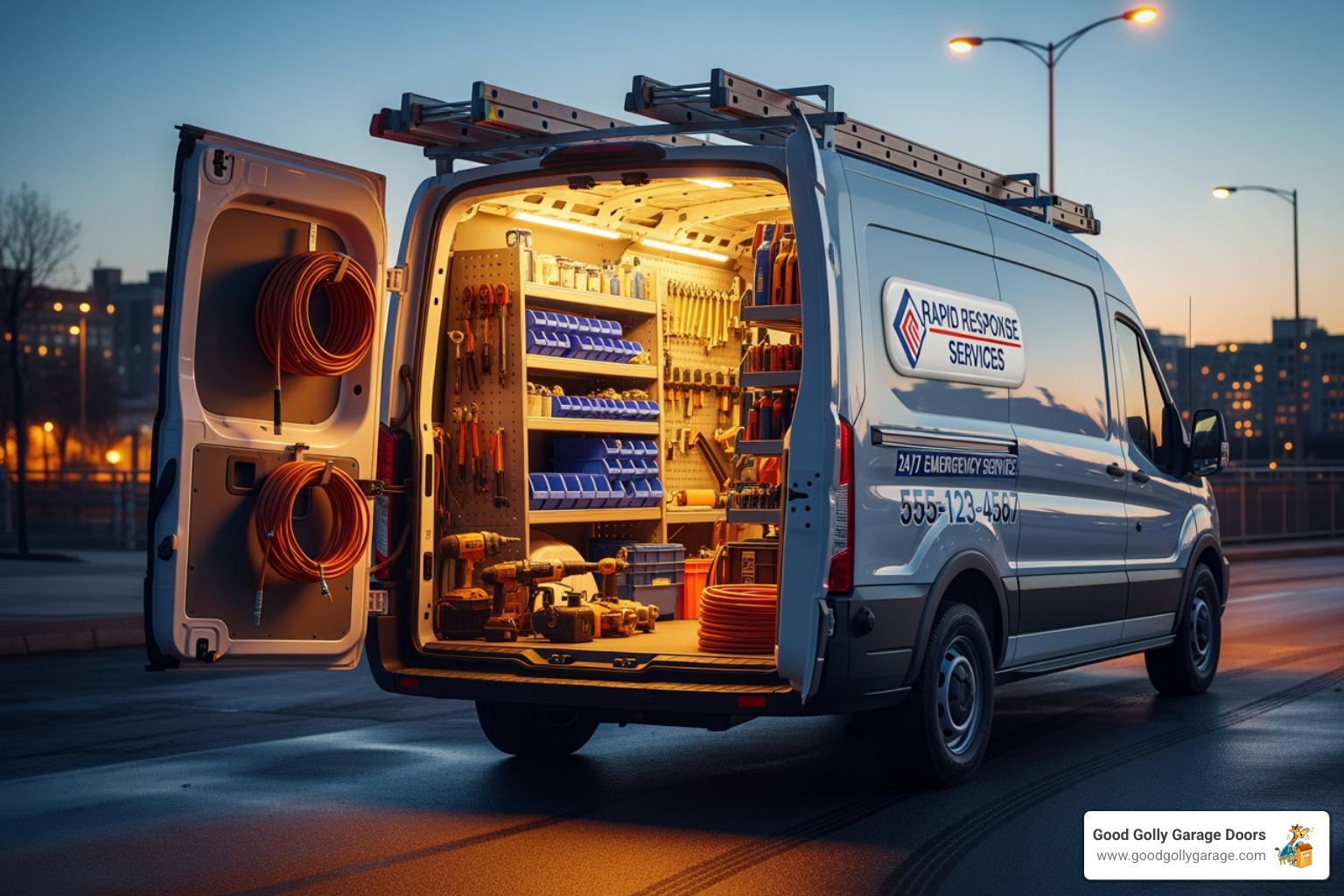 service van with tools, available 24/7 - 24/7 garage door repair repair in henderson nv