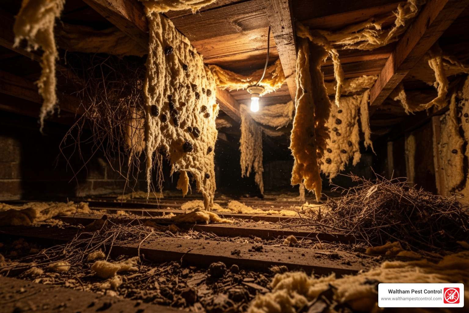 damaged crawl space insulation - get rid of raccoons in crawl space
