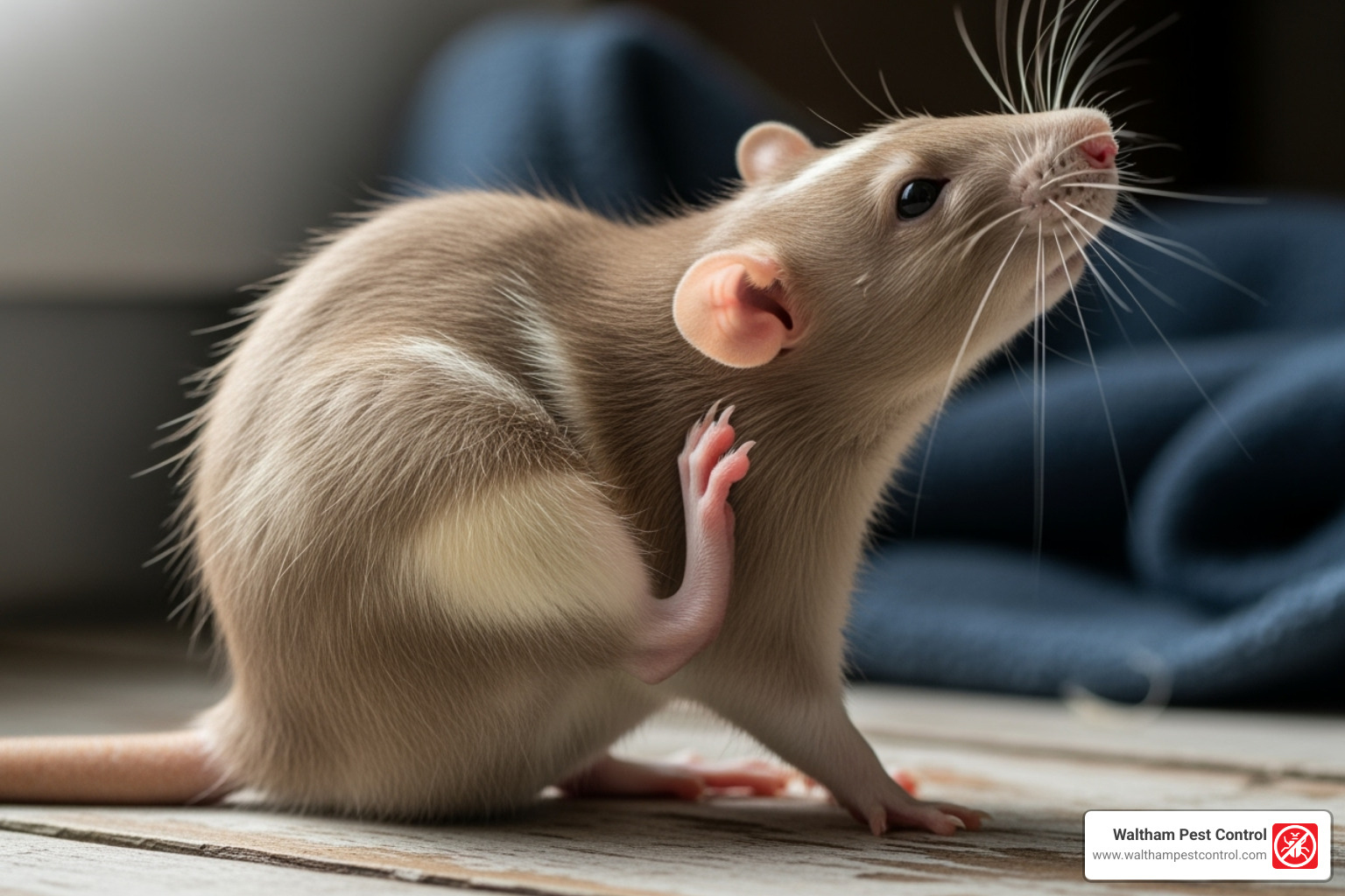 Rat scratching itself vigorously - best mite treatment for rats Rat scratching itself vigorously - best mite treatment for rats