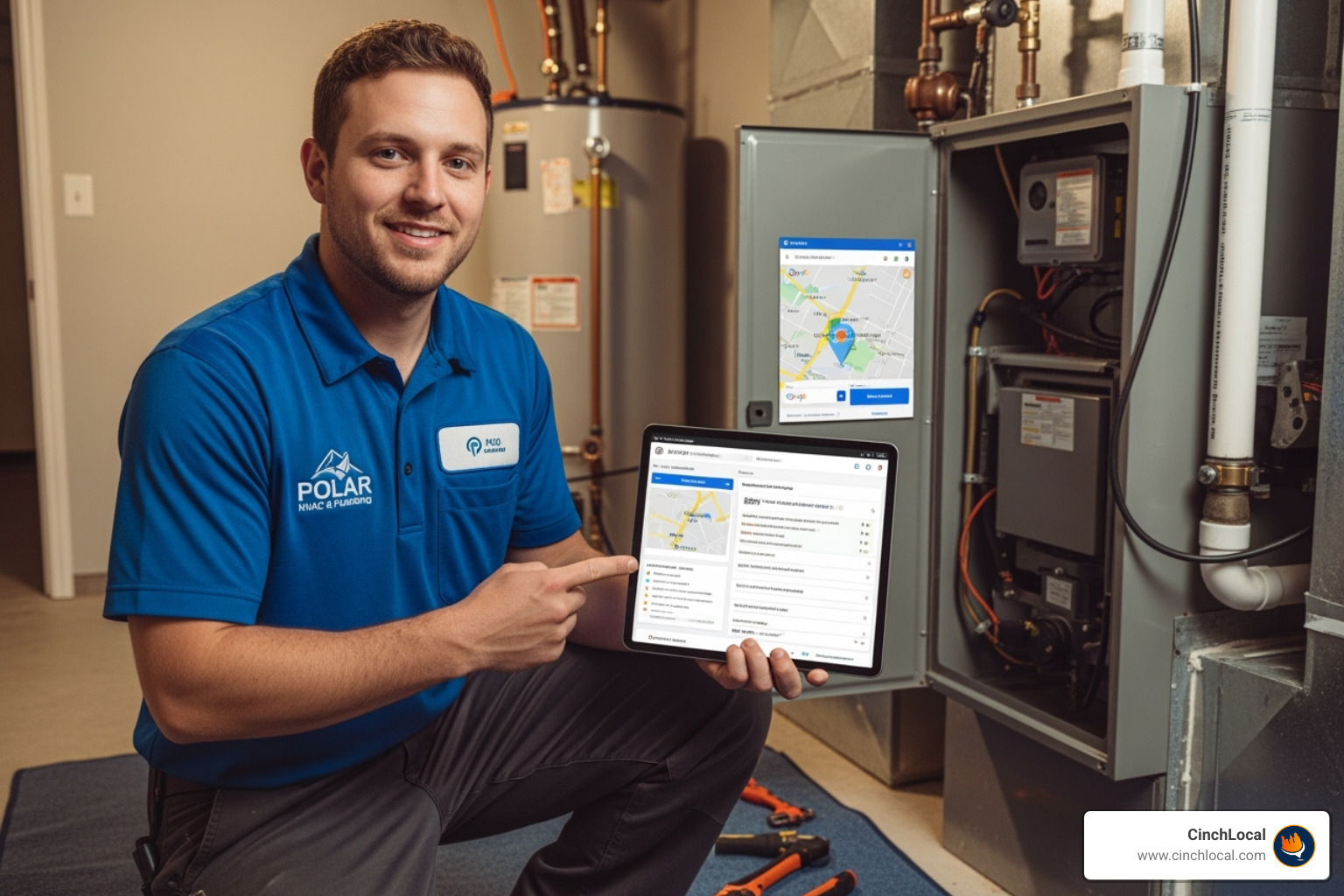 Screenshot of a location-specific service page for 'Roof Repair in Plano, TX' with unique local content. Metadata: Local SEO, city pages, roofing contractor website. - on site seo for hvac