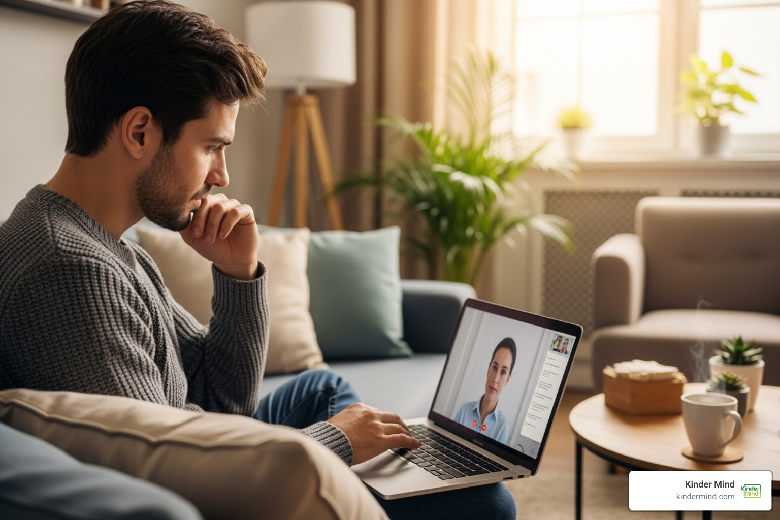 person using laptop for online therapy session - online therapy for phobias person using laptop for online therapy session - online therapy for phobias
