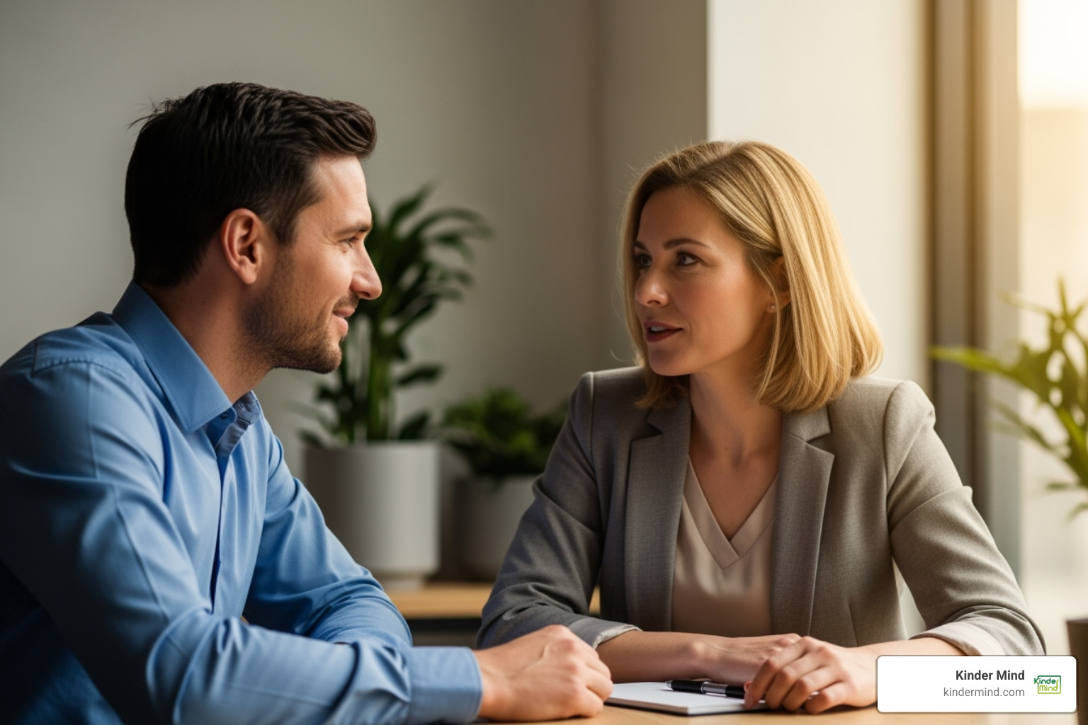 Two people having a serious but positive conversation, emphasizing good communication - poly couples near me Two people having a serious but positive conversation, emphasizing good communication - poly couples near me