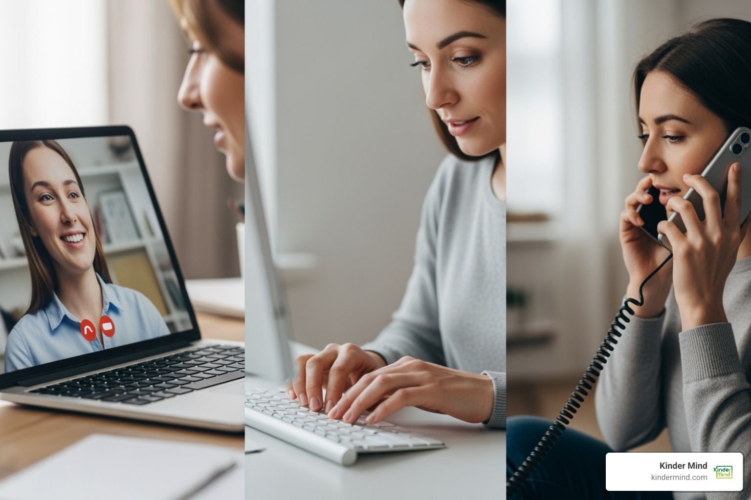 different online therapy modalities: video call, live chat, phone call - online counseling different online therapy modalities: video call, live chat, phone call - online counseling