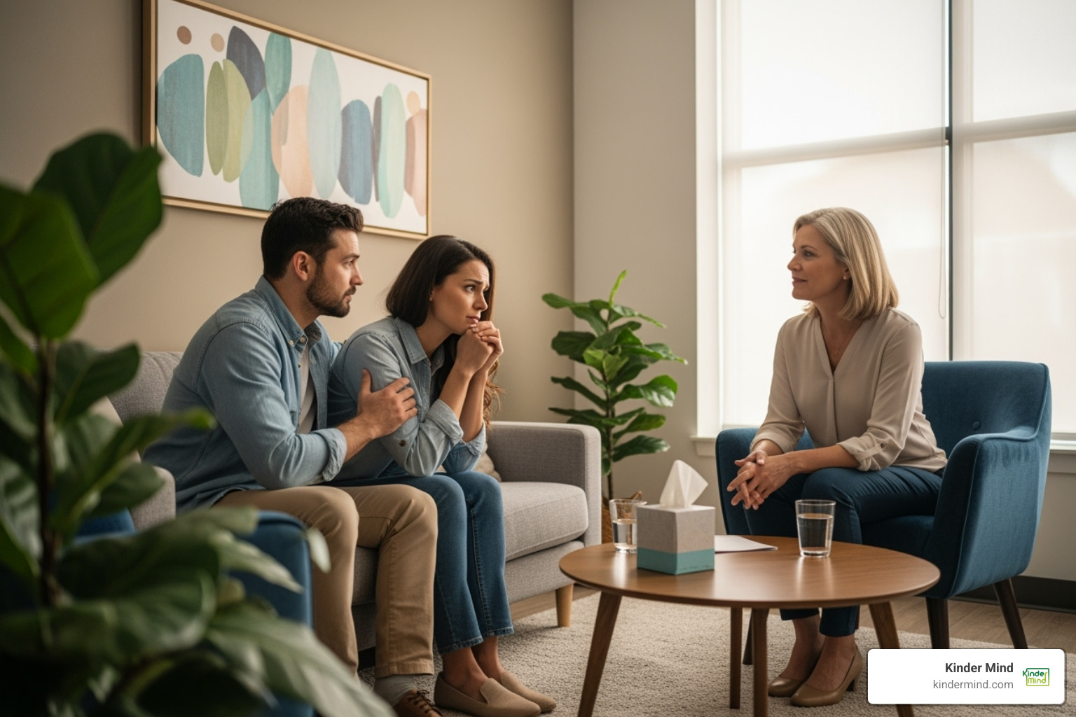 A supportive therapy session with a couple, demonstrating professional guidance during challenging conversations. - Open relationship counseling A supportive therapy session with a couple, demonstrating professional guidance during challenging conversations. - Open relationship counseling