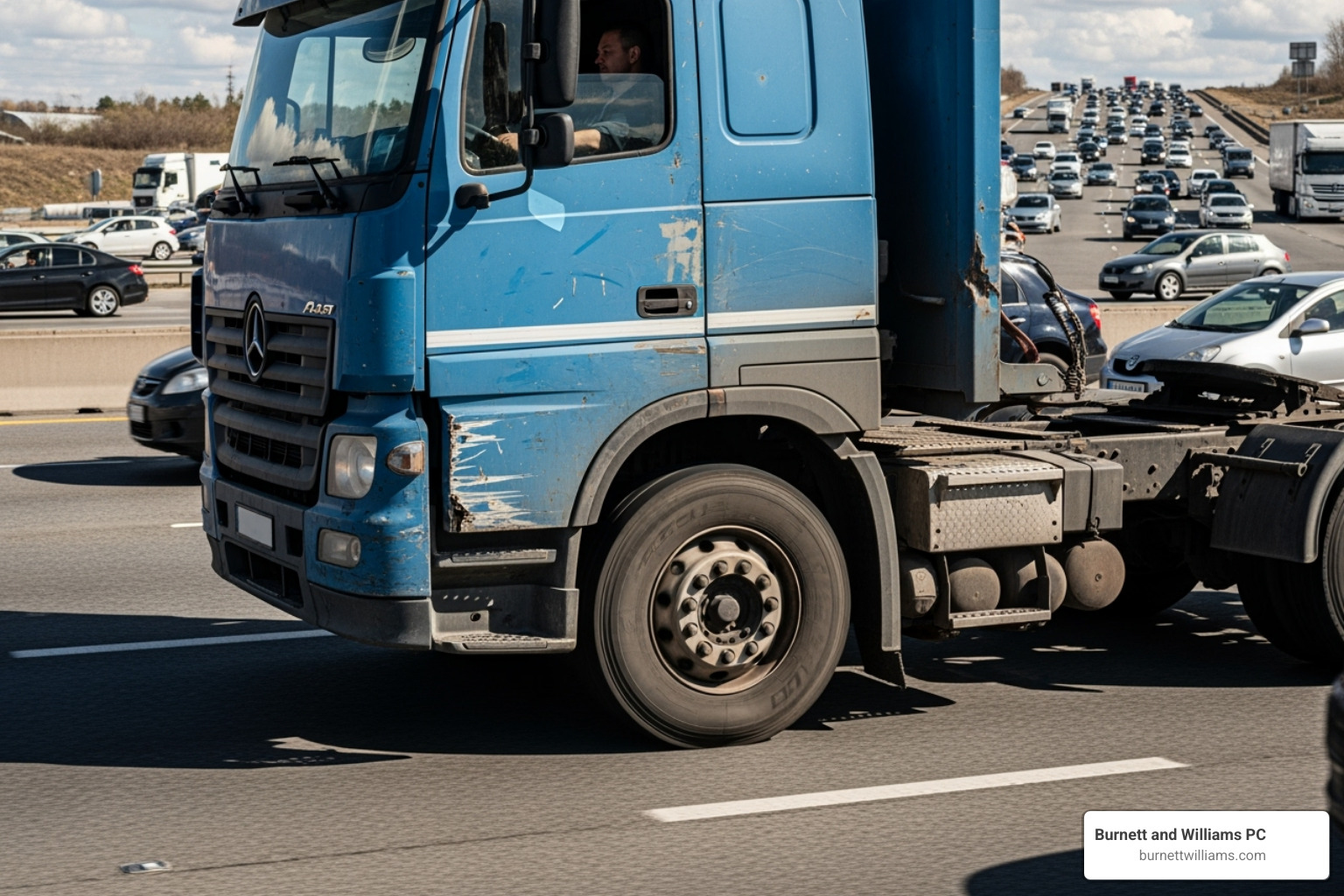 Diagram illustrating common causes of truck accidents, such as driver fatigue, speeding, and improper maintenance - Truck accident attorney Orange Diagram illustrating common causes of truck accidents, such as driver fatigue, speeding, and improper maintenance - Truck accident attorney Orange