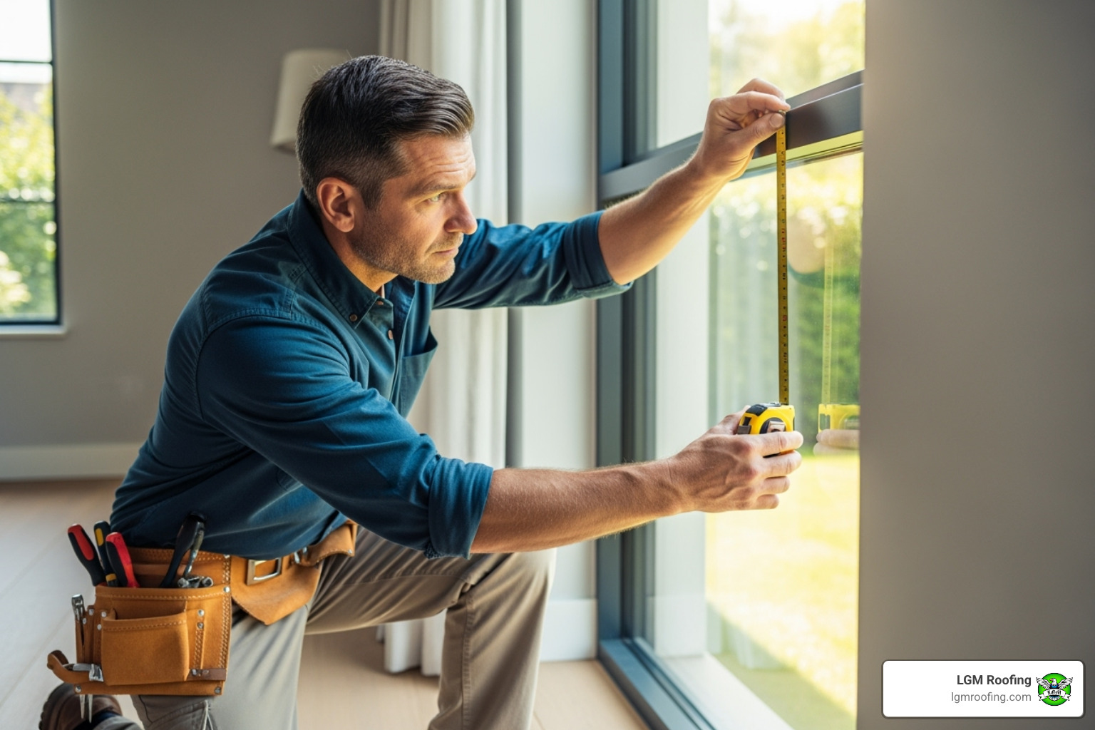 contractor measuring window - best window company in bloomfield nj
