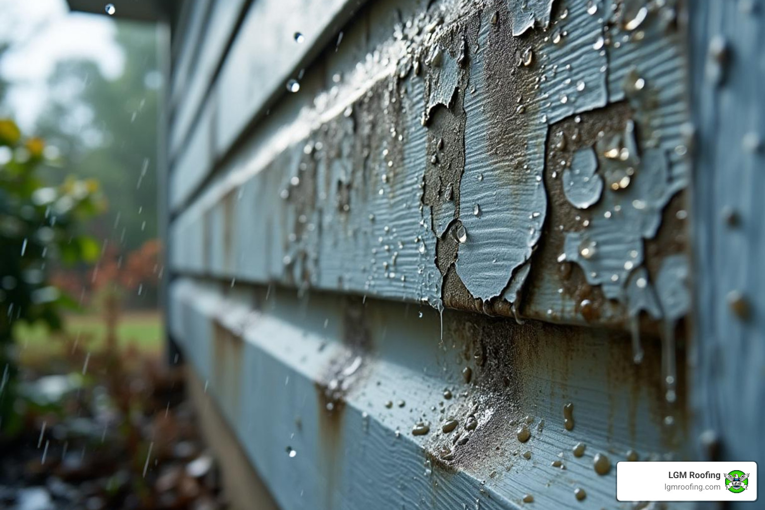 siding with visible moisture damage after a heavy rainstorm - siding repair in bloomfield nj siding with visible moisture damage after a heavy rainstorm - siding repair in bloomfield nj