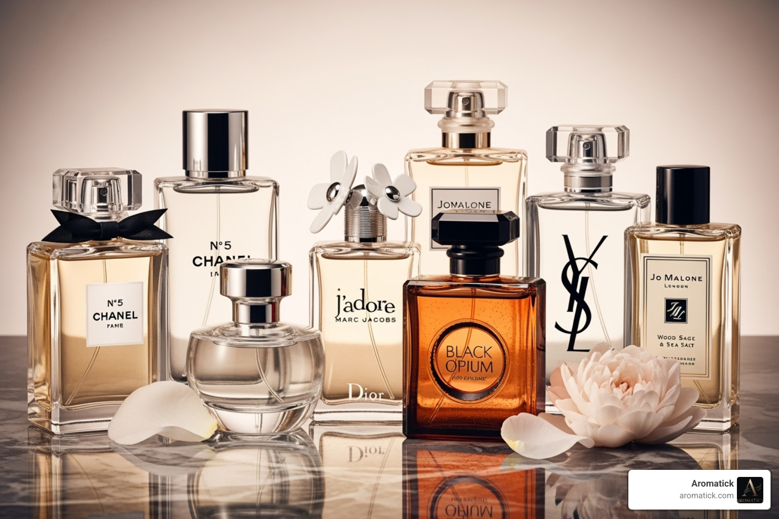 long-lasting designer perfume bottles available at Aromatick - popular designer perfumes