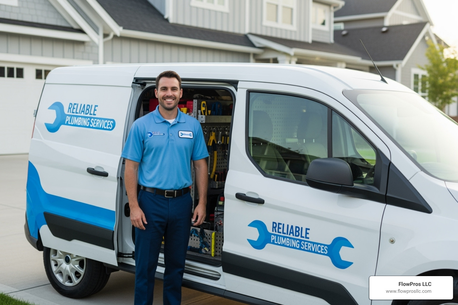 friendly, professional plumber with a van - local water heater installation and repair company in belleair, fl