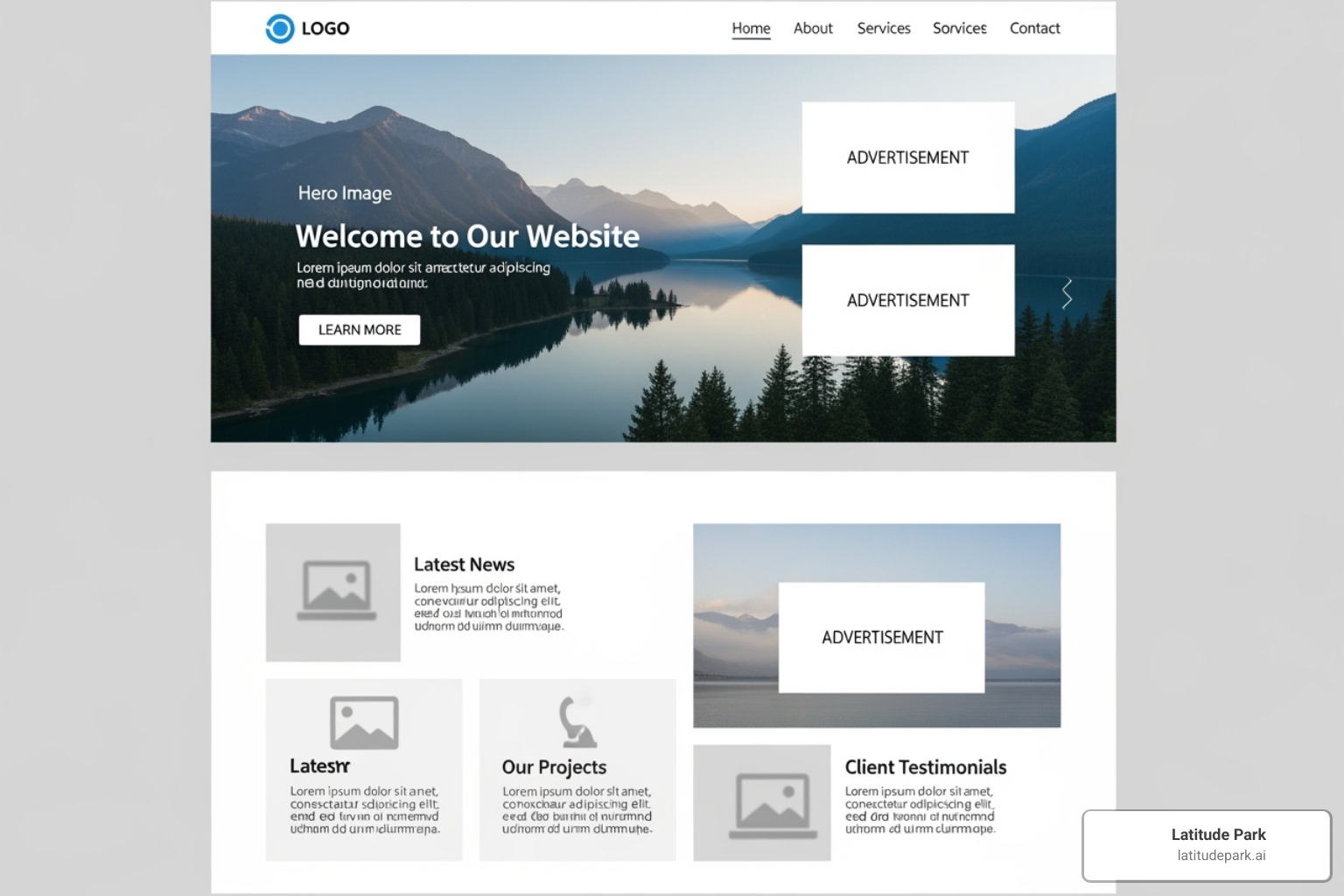Above the fold vs below the fold ad placement - digital advertising space