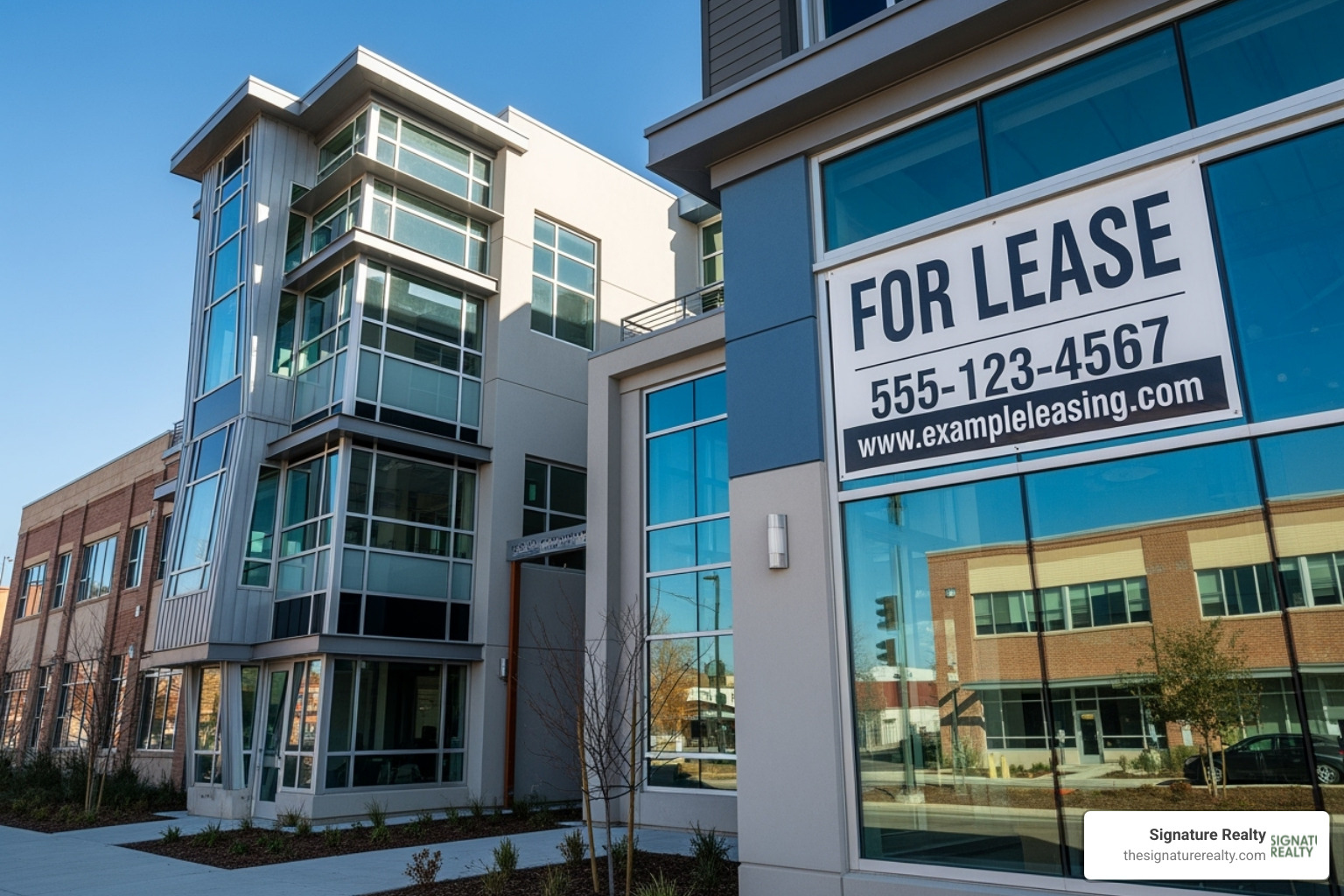 for lease sign on unique commercial building - office space midtown miami for lease sign on unique commercial building - office space midtown miami