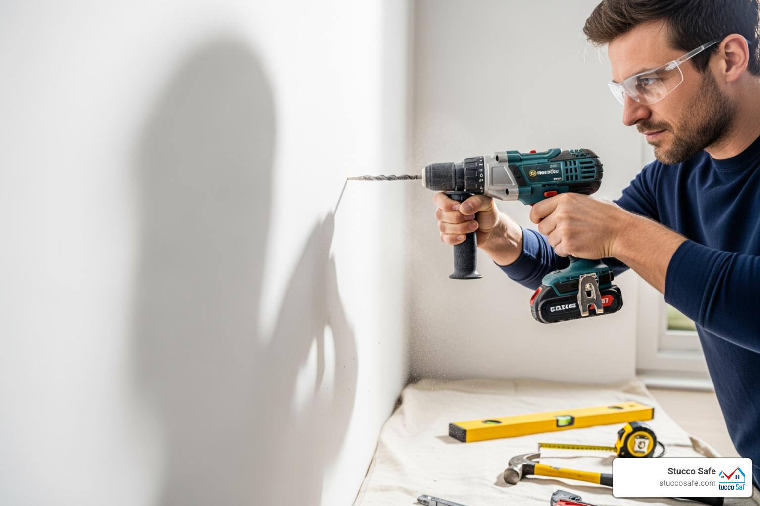person drilling into a wall - how do toggle bolts work person drilling into a wall - how do toggle bolts work