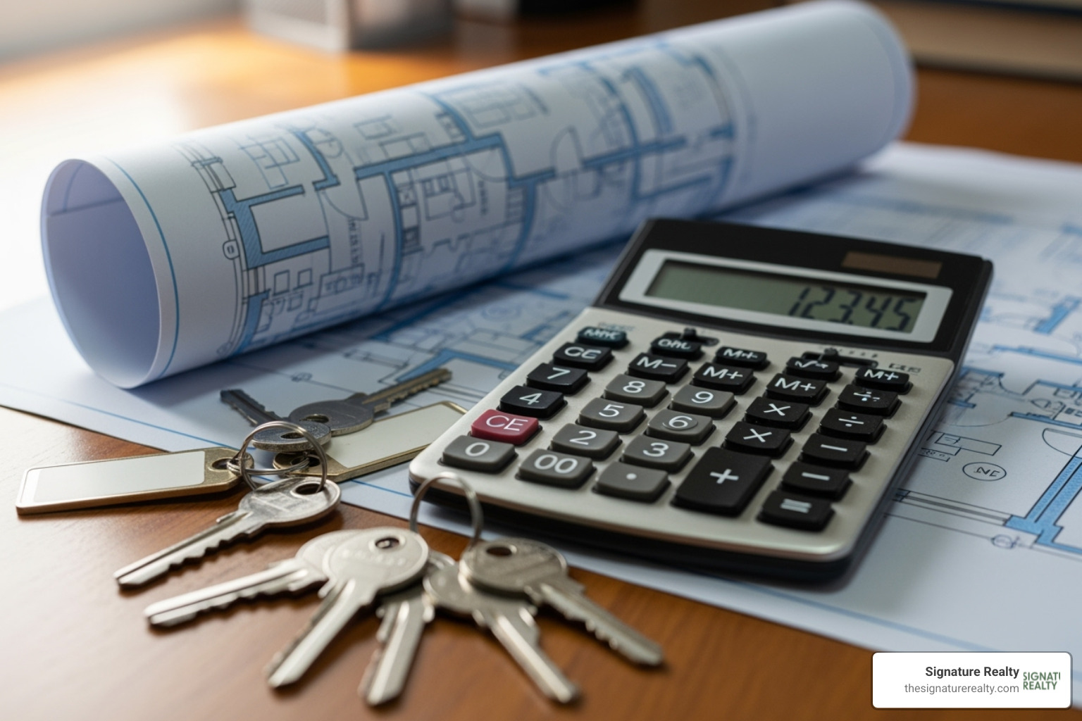 image of a calculator and keys on a desk with a floor plan - how to negotiate a commercial lease image of a calculator and keys on a desk with a floor plan - how to negotiate a commercial lease