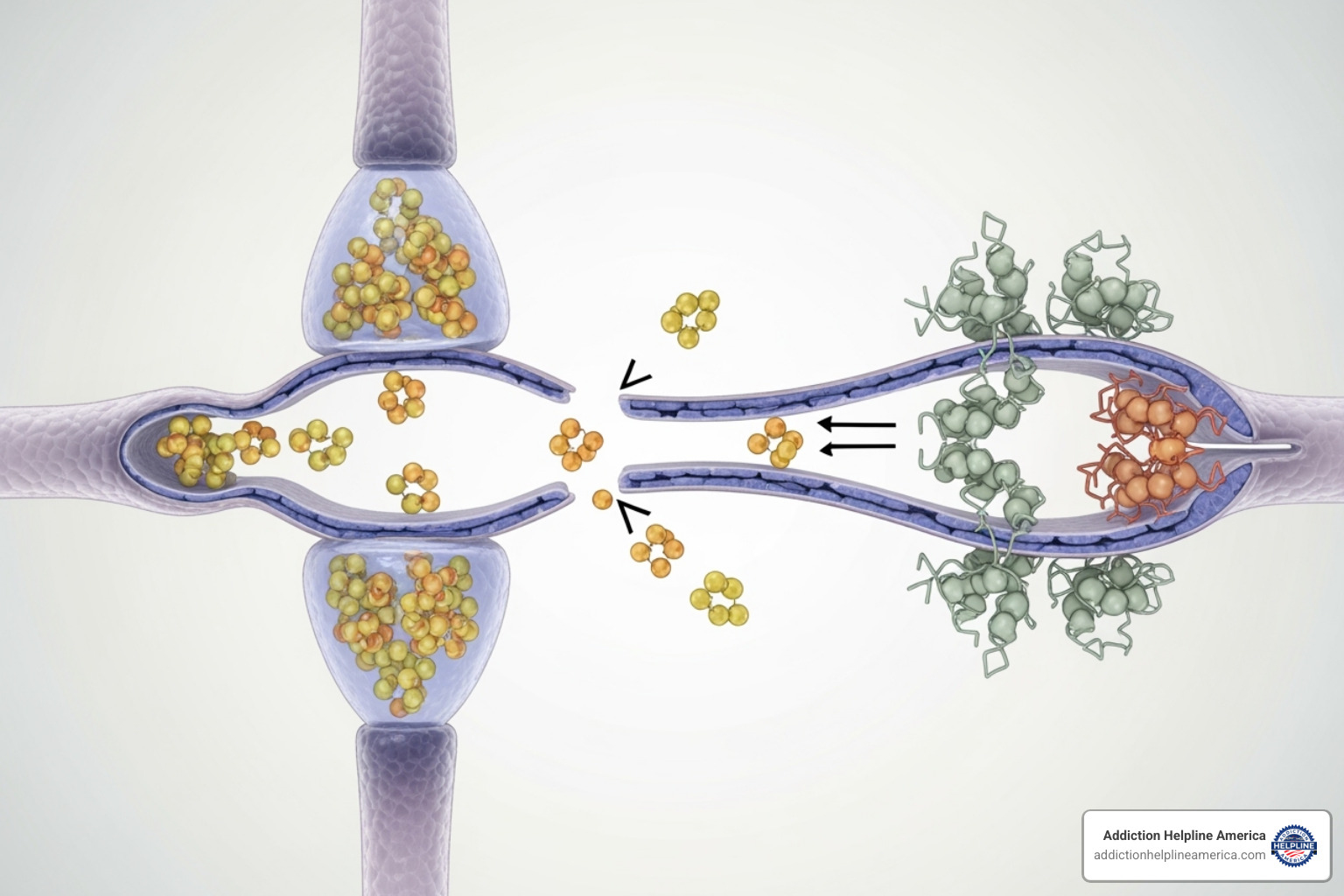 Diagram illustrating the function of neurotransmitters in the brain, with glutamate highlighted - does msg make you addicted to food Diagram illustrating the function of neurotransmitters in the brain, with glutamate highlighted - does msg make you addicted to food