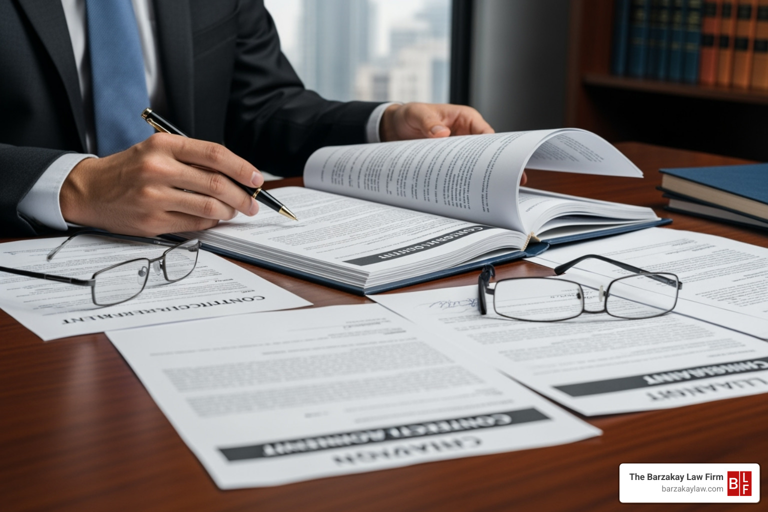 lawyer examining documents - dog bite law firm west palm beach