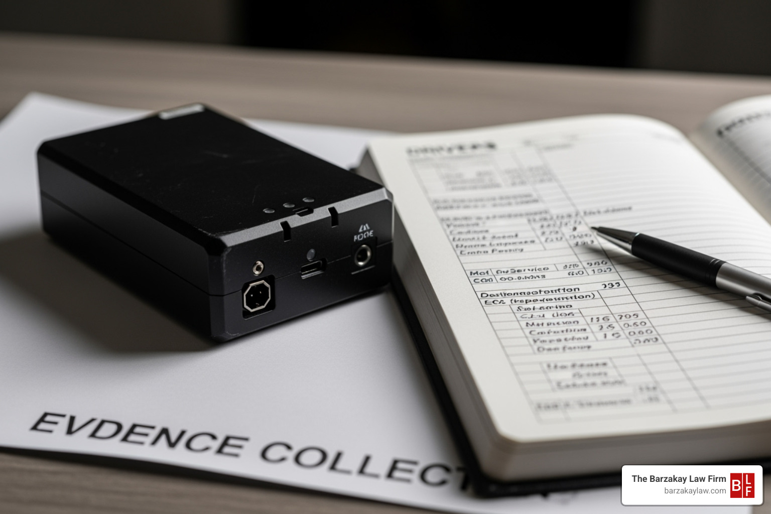 evidence like a truck's black box or a driver's logbook - truck accident lawyer near me fort lauderdale