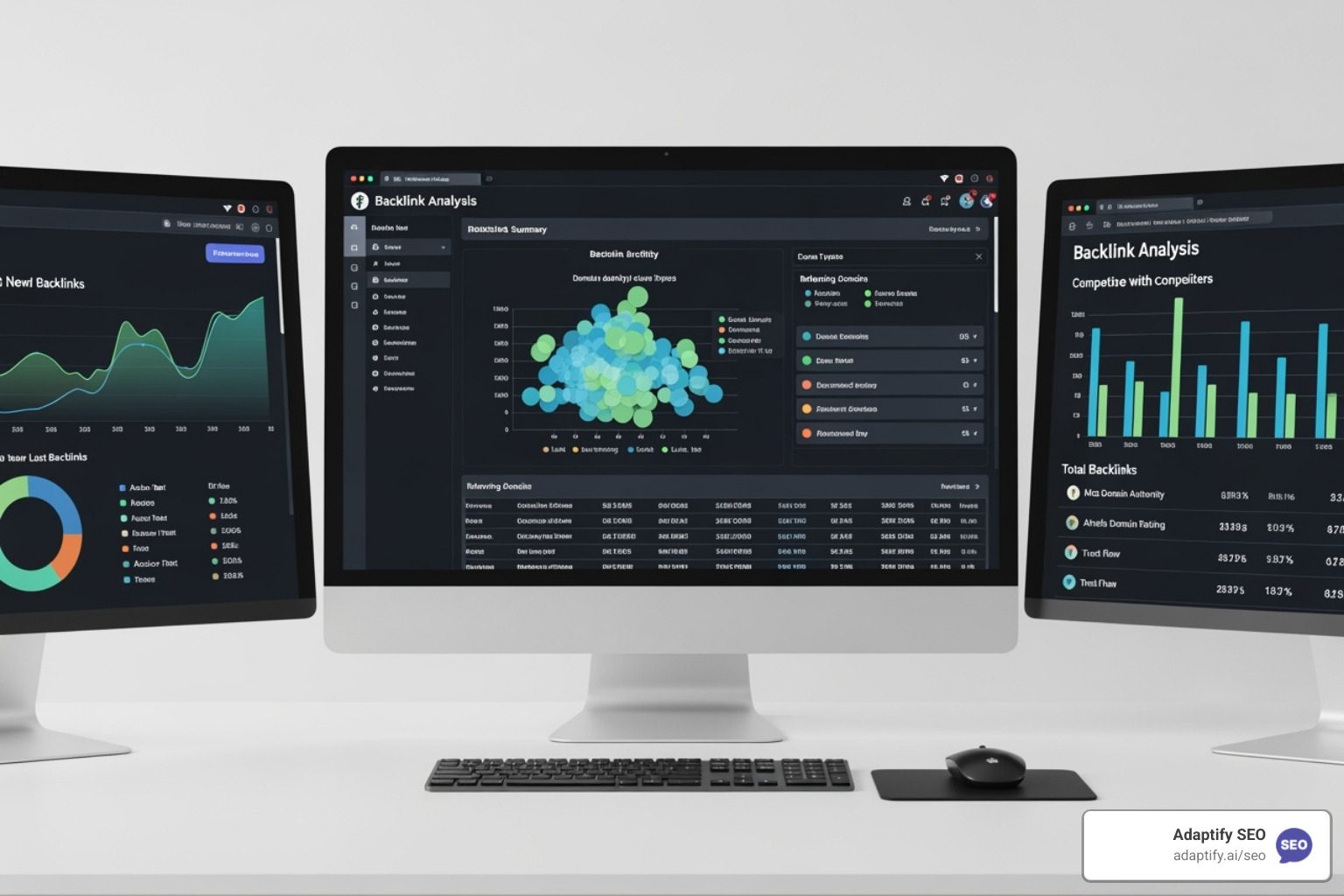 comparison of backlink tool interfaces - SEO backlink monitoring
