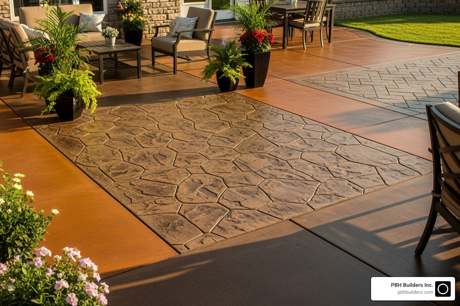 decorative concrete finishes - Concrete patio San Diego