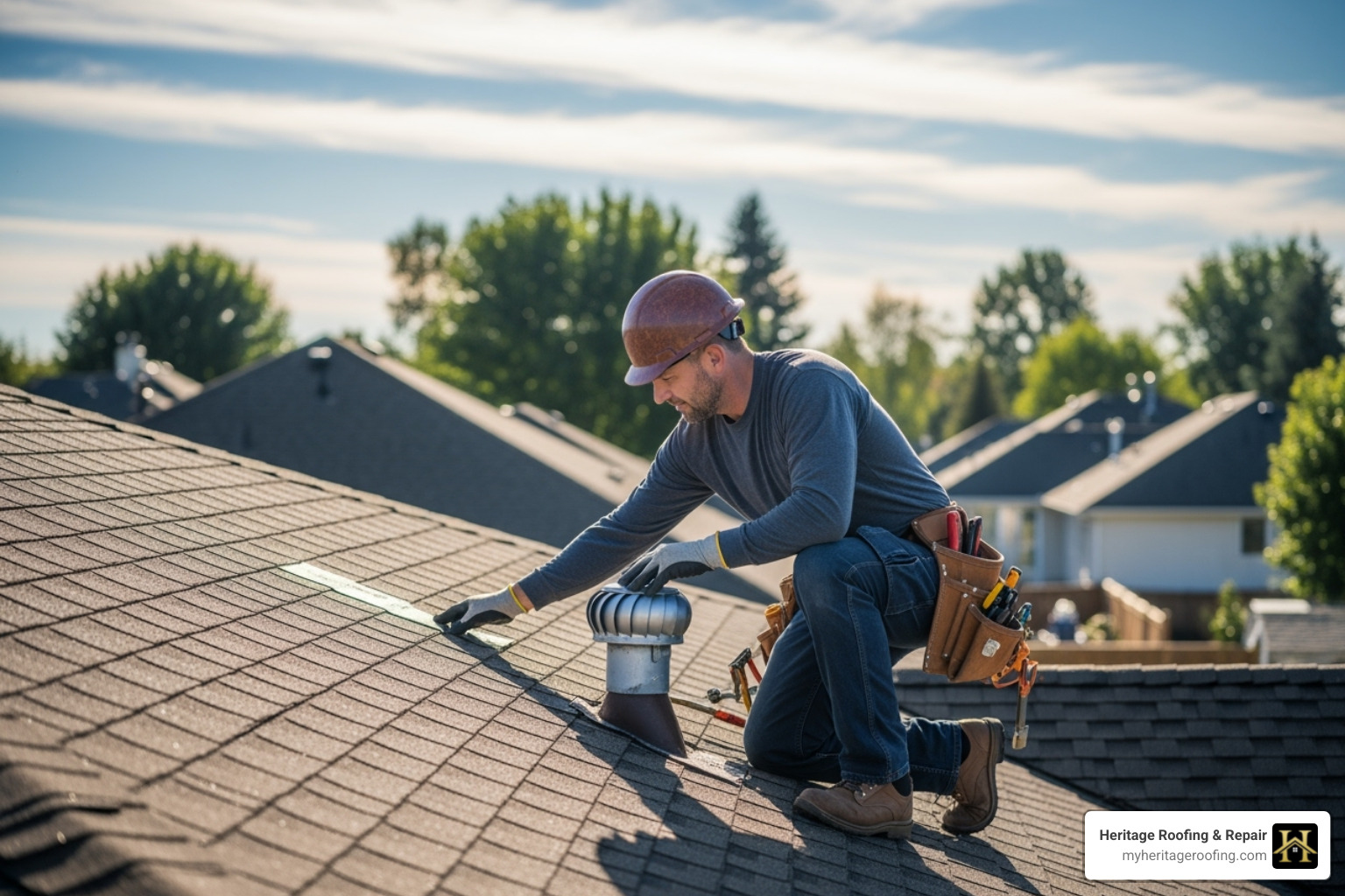 professional roofer inspecting roof - filing a homeowners insurance claim for roof damage professional roofer inspecting roof - filing a homeowners insurance claim for roof damage