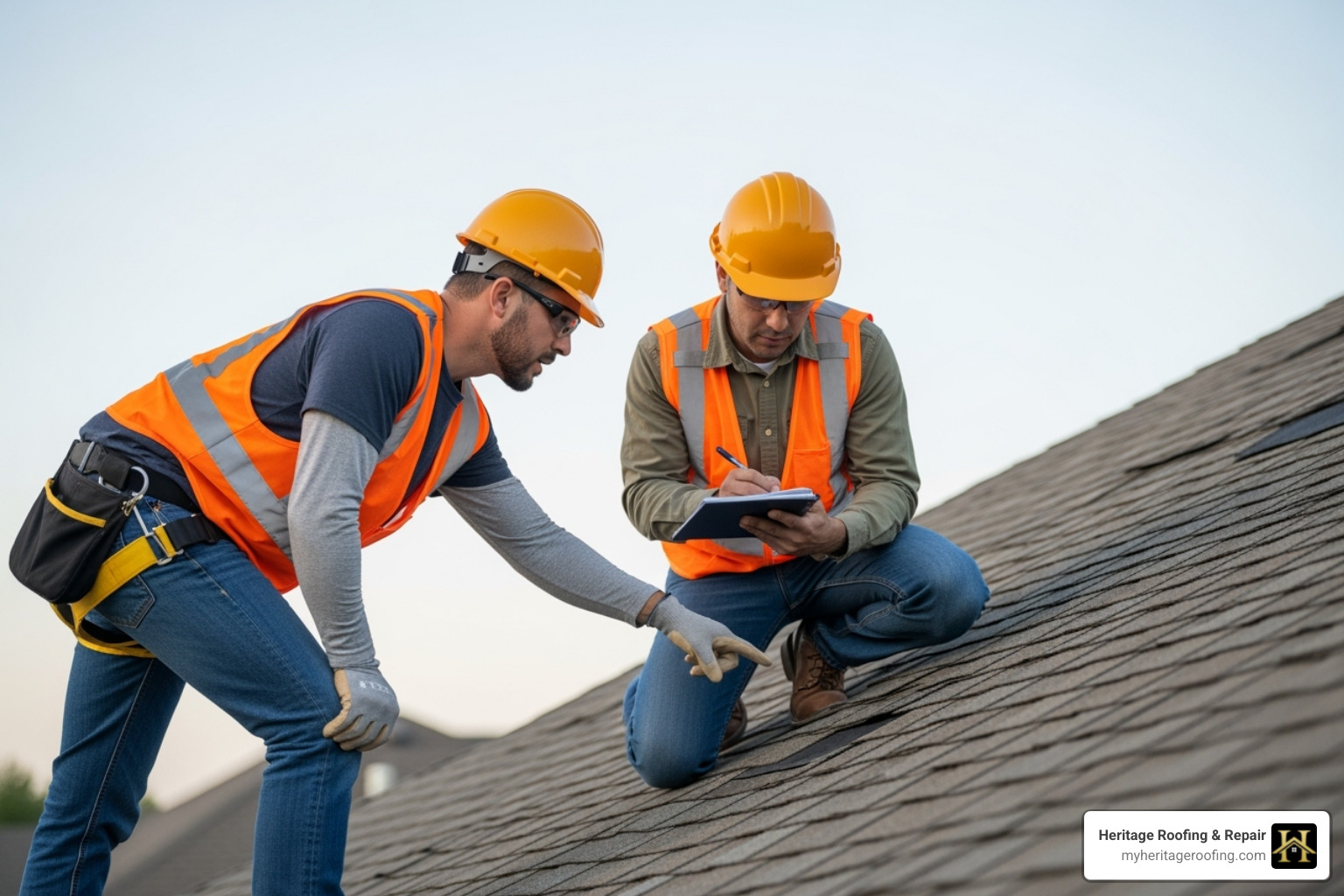 roofer and insurance adjuster inspecting roof - homeowners insurance roof damage roofer and insurance adjuster inspecting roof - homeowners insurance roof damage