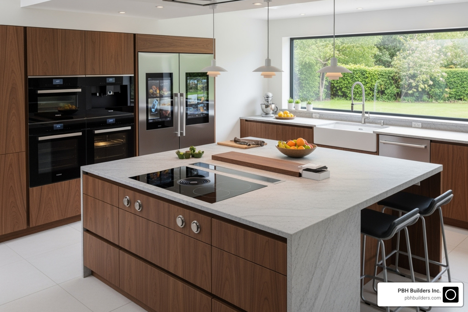 kitchen with a large, functional island and smart appliances - kitchen remodel contractors san diego kitchen with a large, functional island and smart appliances - kitchen remodel contractors san diego