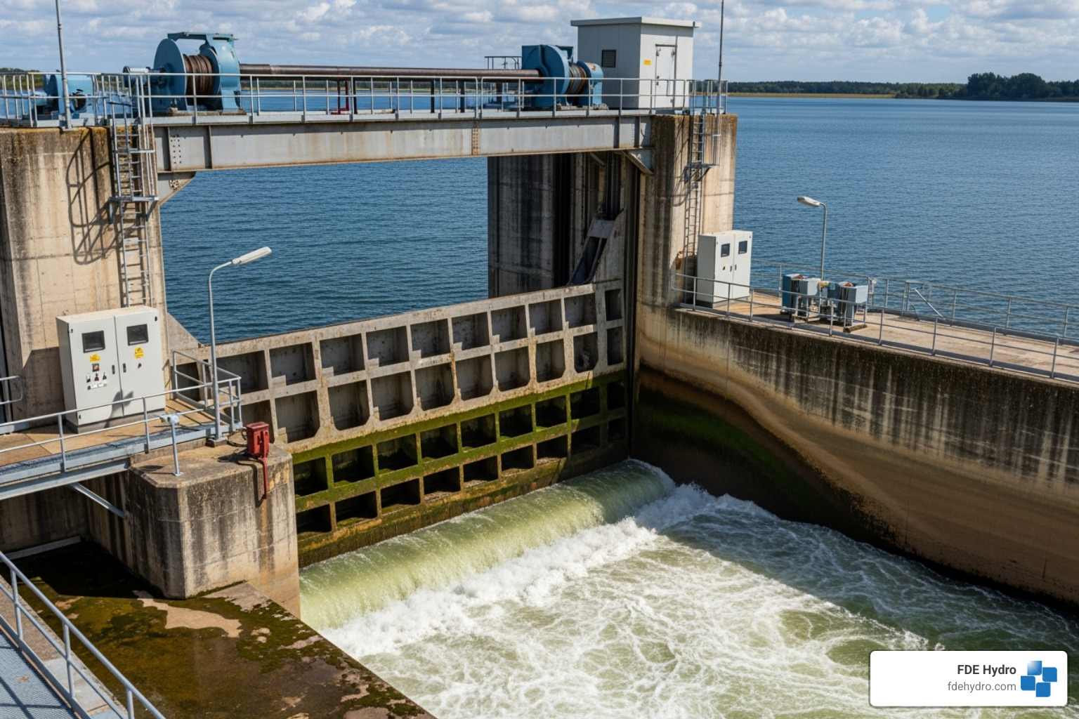 large industrial sluice gate - water control solutions