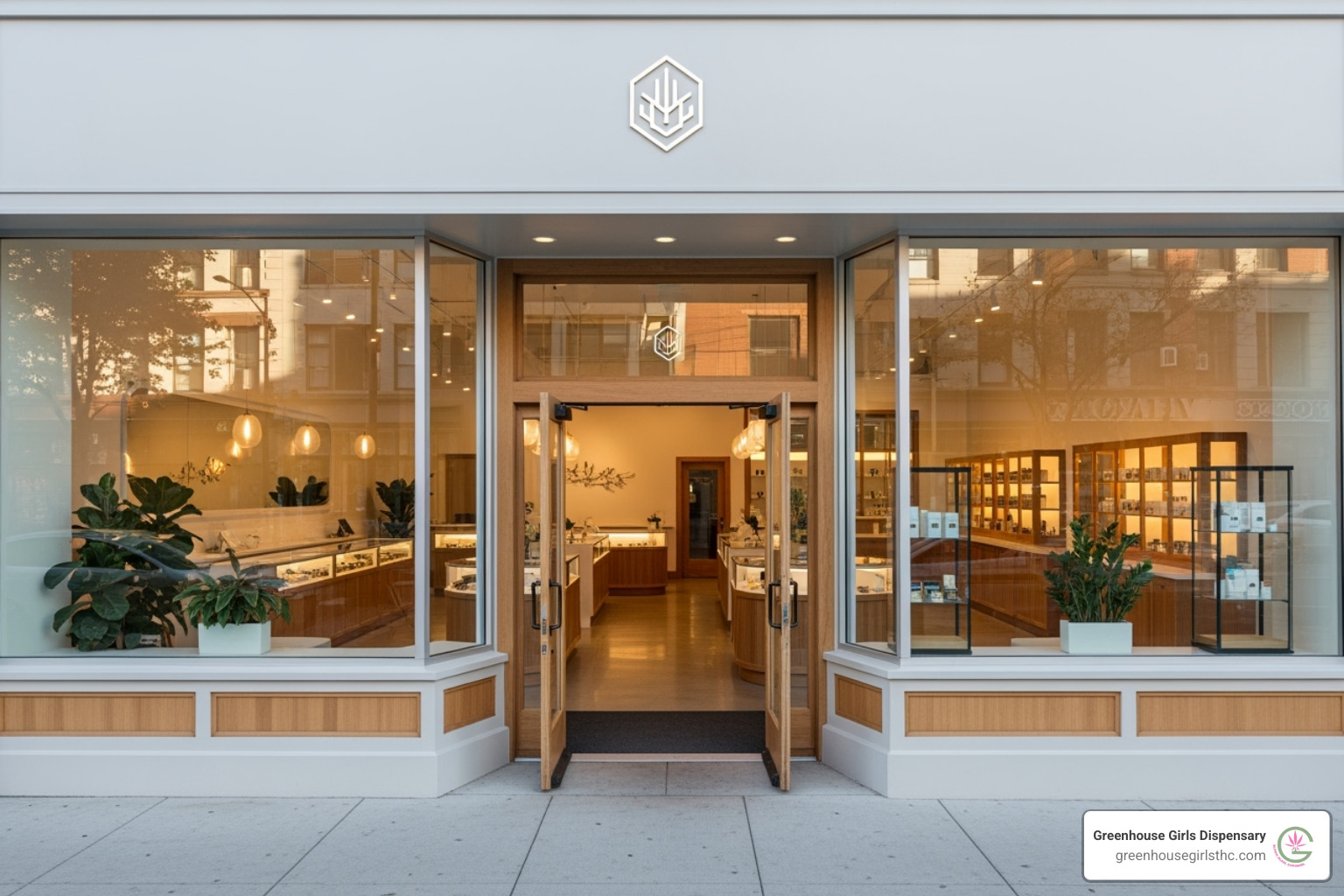 Clean, welcoming dispensary storefront - thca dispensary near me