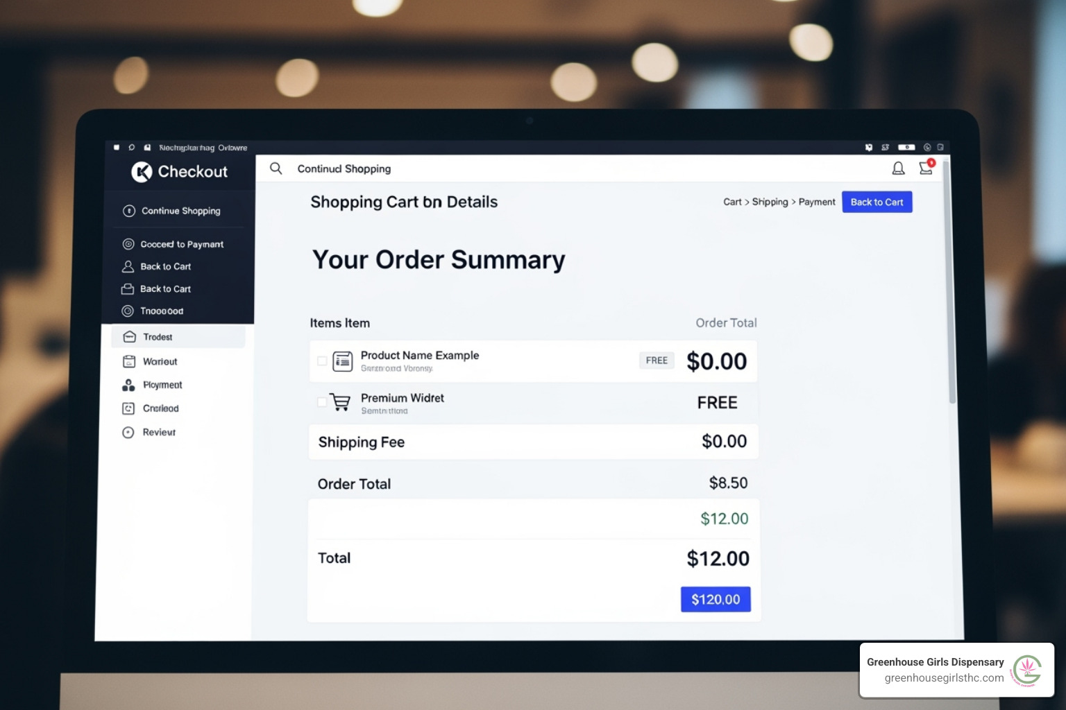 Checkout screen showing a free item with a shipping fee - how to get free weed samples online Checkout screen showing a free item with a shipping fee - how to get free weed samples online