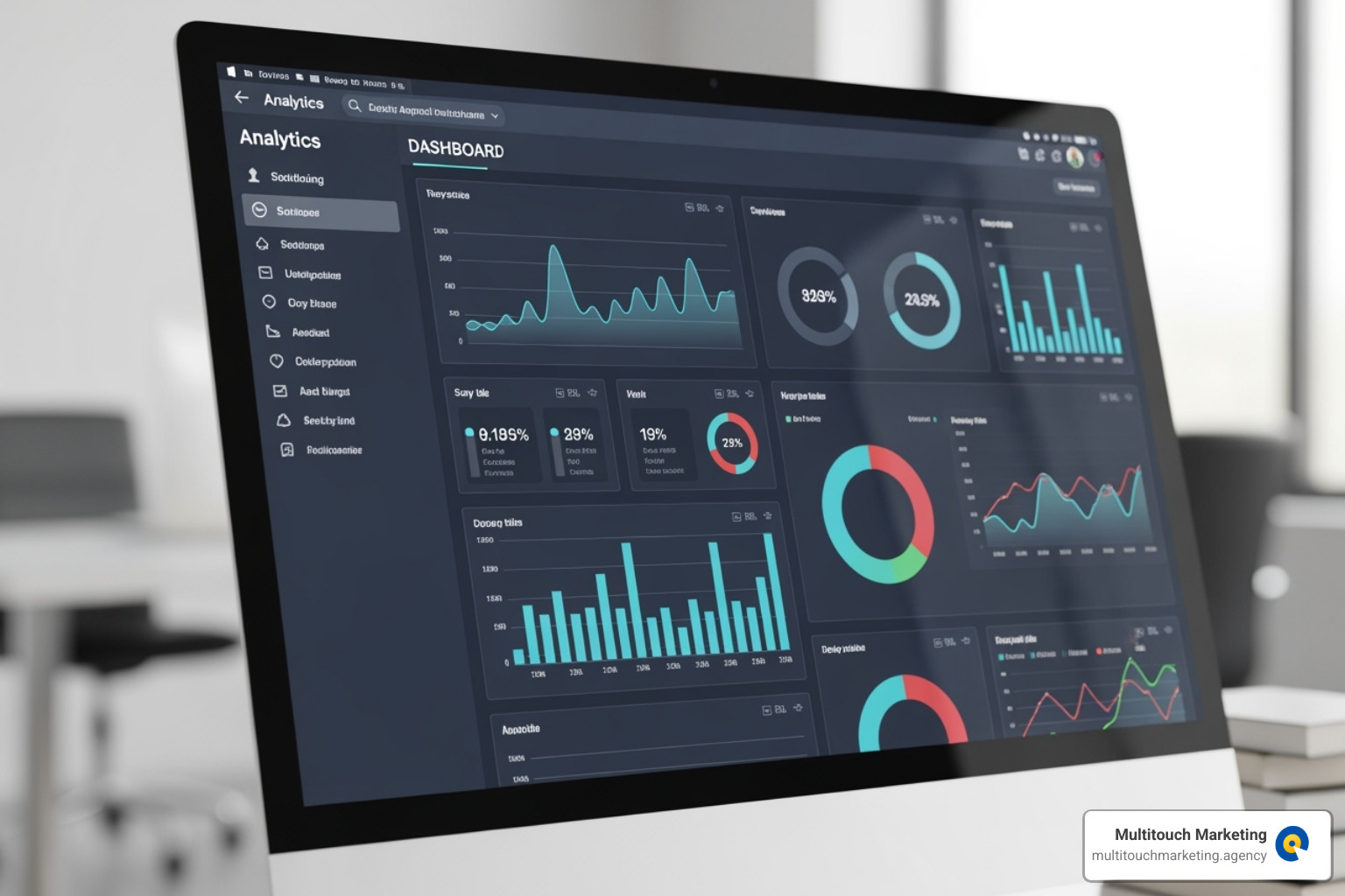 analytics dashboard with key metrics - PPC performance review
