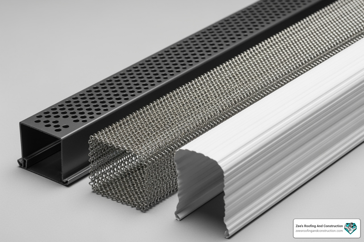 different gutter guard materials like aluminum, stainless steel, and vinyl - gutter guard cost