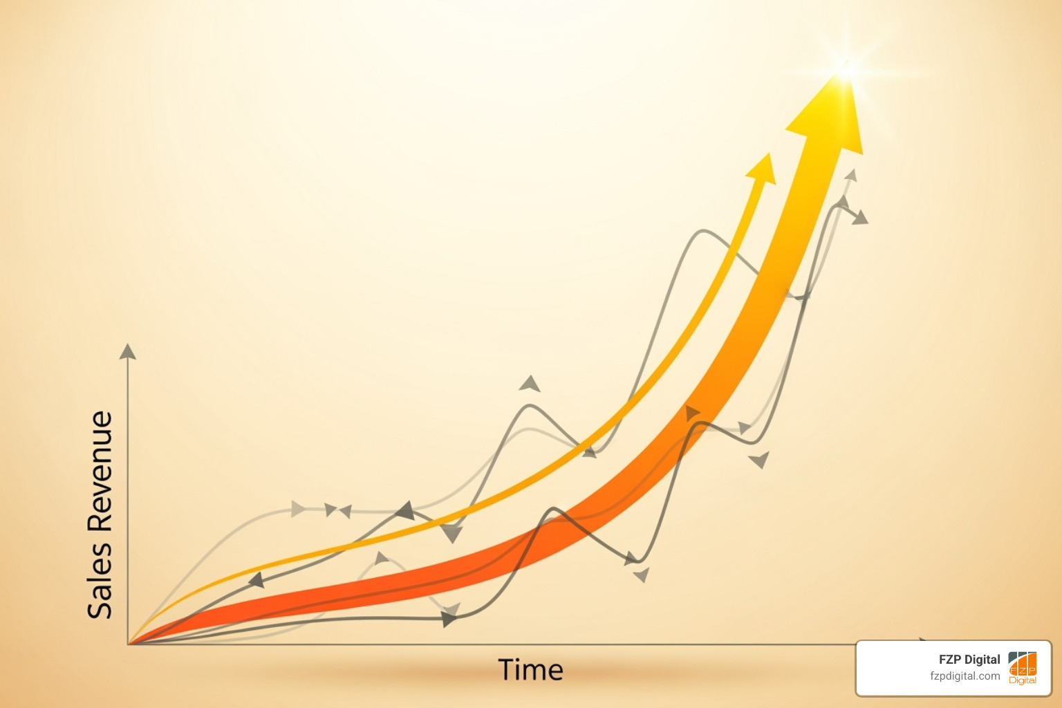 chart showing upward sales growth, avoiding a dip labeled "common pitfalls" - ecommerce web design philadelphia chart showing upward sales growth, avoiding a dip labeled "common pitfalls" - ecommerce web design philadelphia