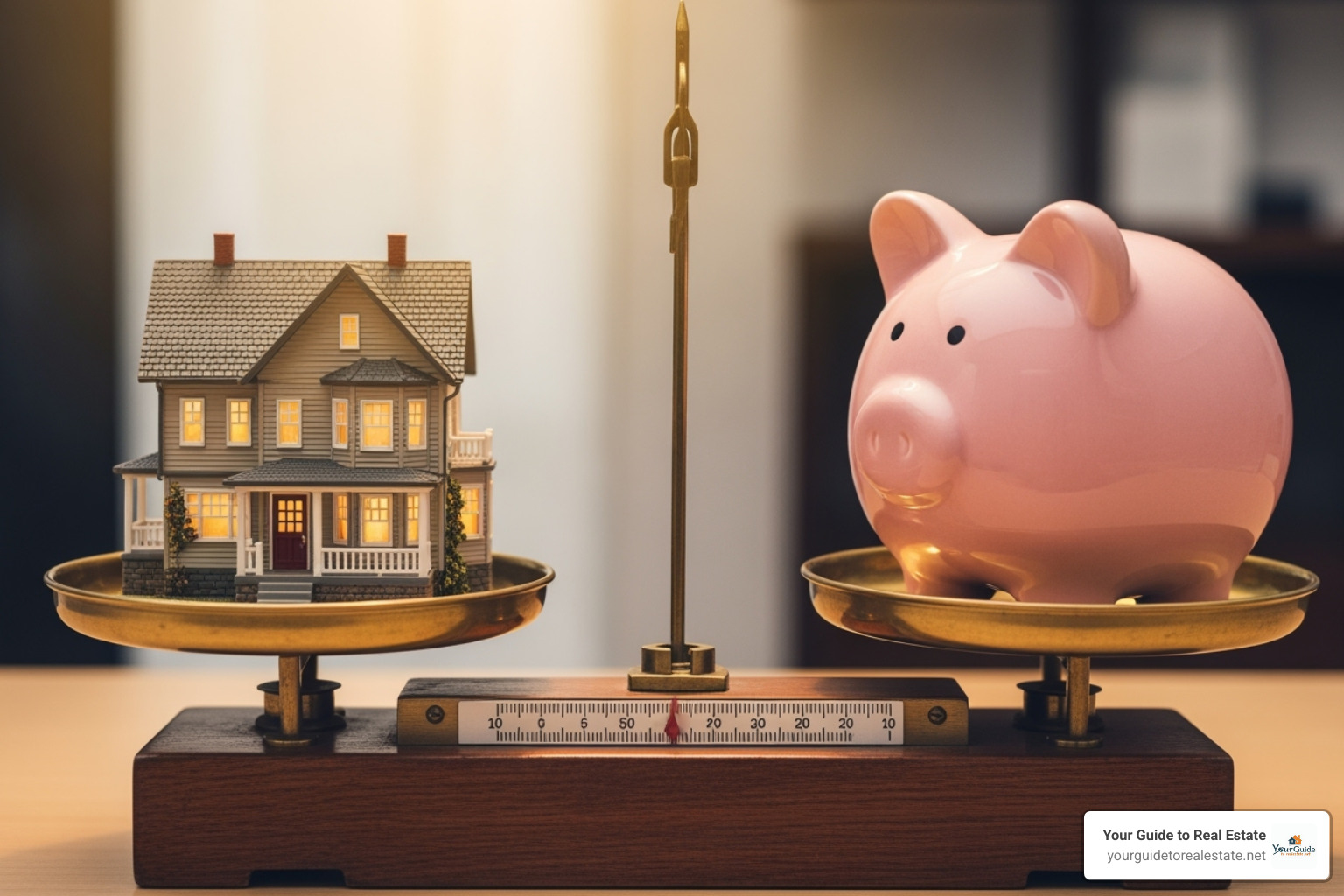 house and piggy bank on a scale - how to find fsbos