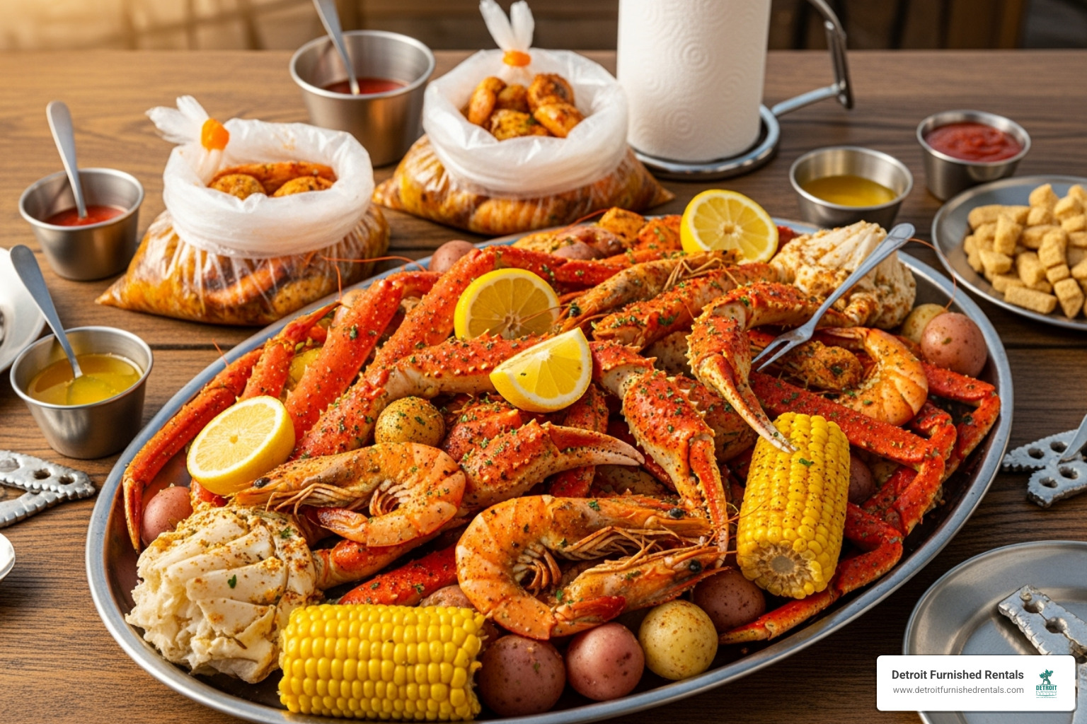 vibrant seafood boil from Crafty Crab - Restaurants in Eastpointe, MI