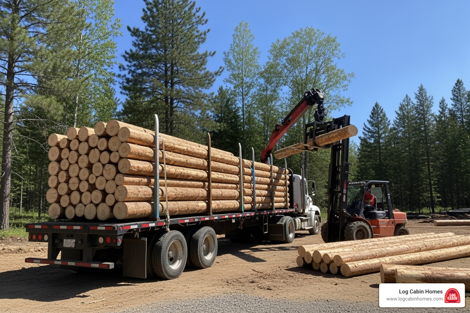 log cabin kit being delivered - log cabin kit cost to build log cabin kit being delivered - log cabin kit cost to build