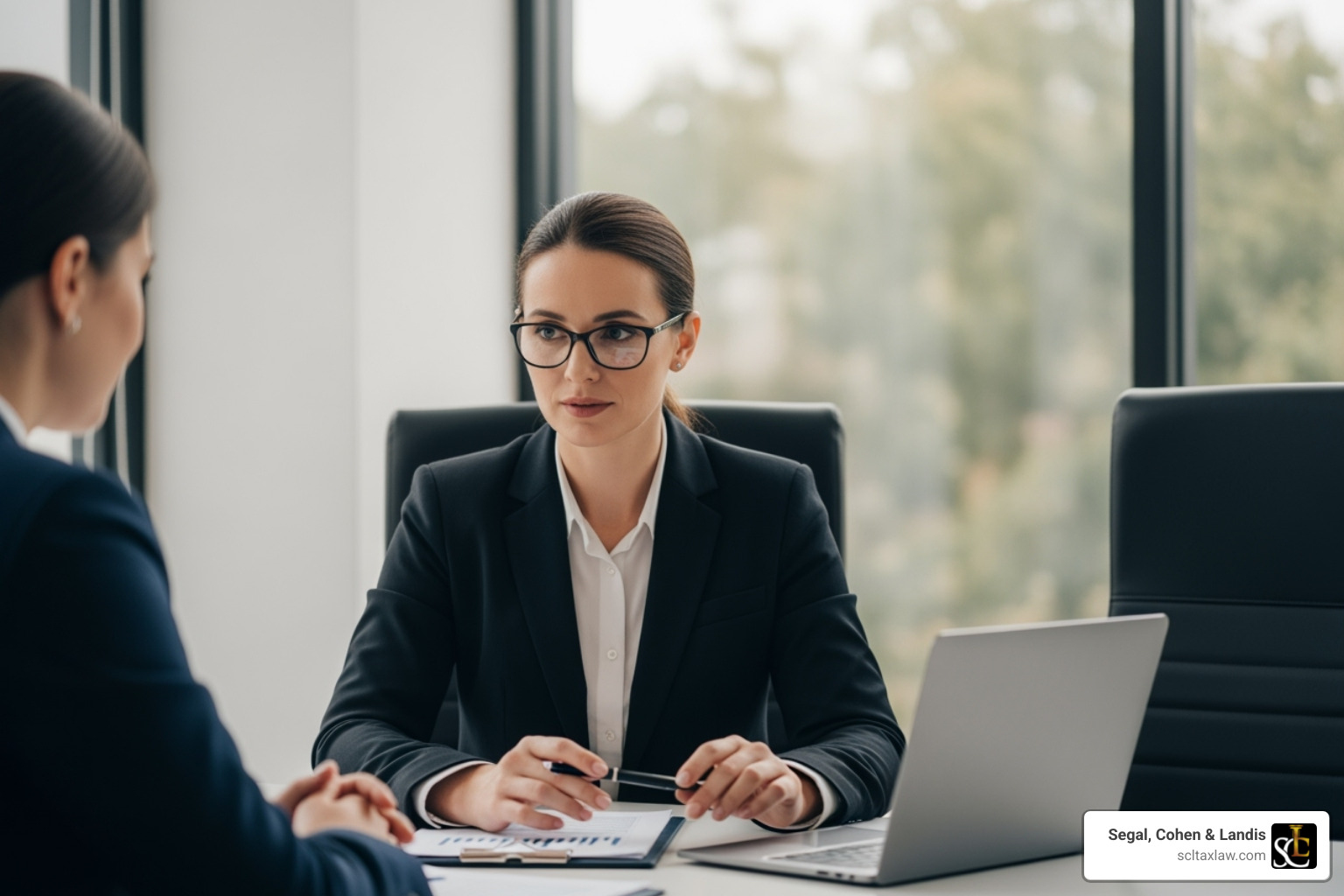 professional tax attorney meeting with a client - audit for claiming dependents