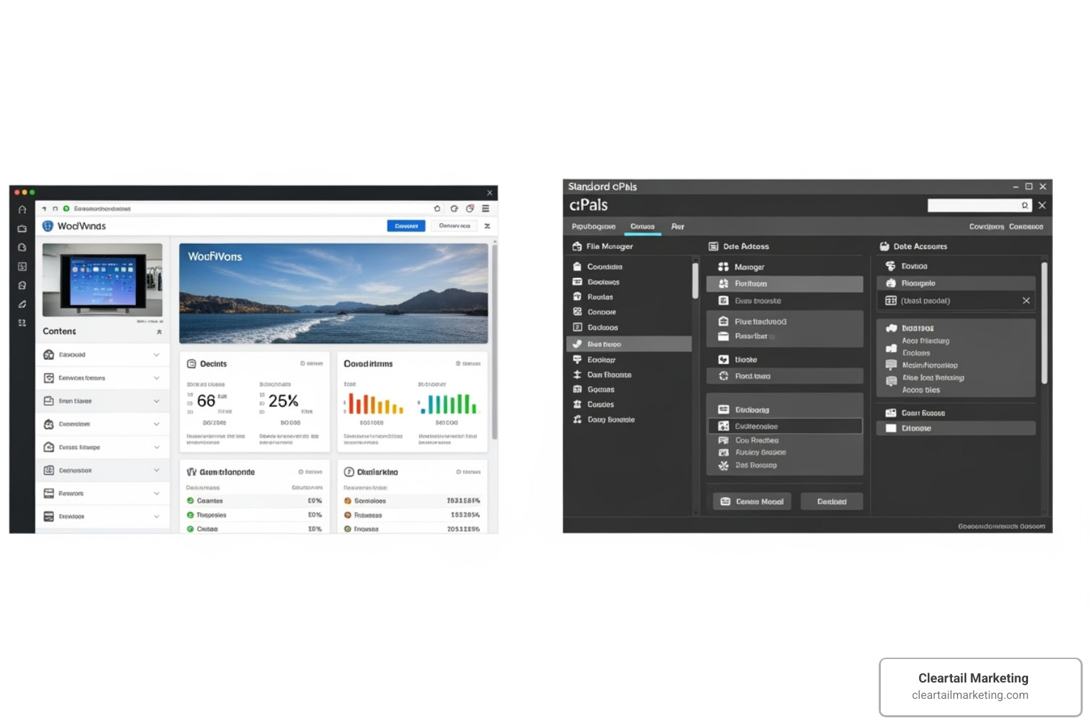 MANAGED WORDPRESS DASHBOARD VS. STANDARD CPANEL INTERFACE - WORDPRESS HOSTING LOW COST