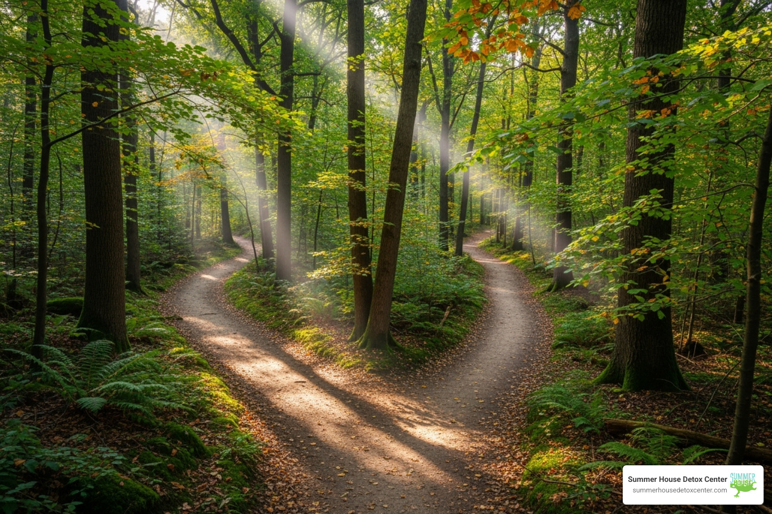 winding path splitting into two - does benzodiazepines detox protocol cover alcohol as well as