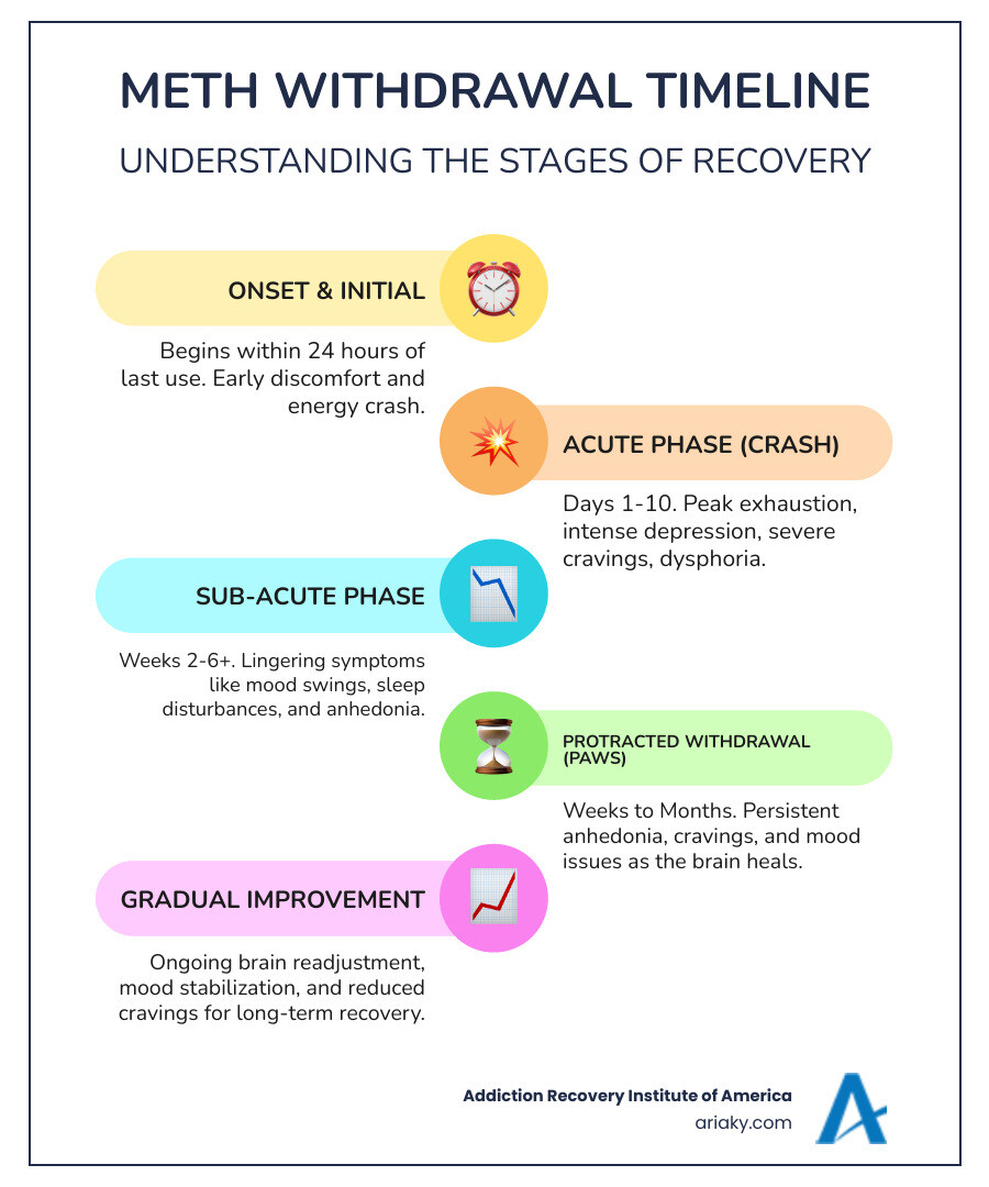 infographic visualizing meth withdrawal stages - Meth withdrawal symptoms infographic infographic-line-5-steps-colors infographic visualizing meth withdrawal stages - Meth withdrawal symptoms infographic infographic-line-5-steps-colors