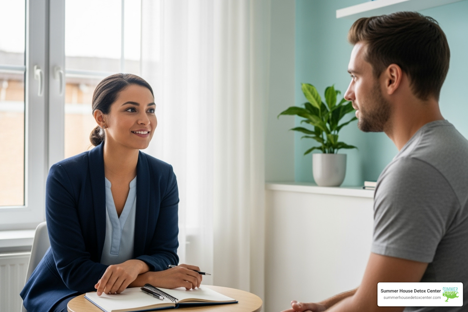 compassionate medical professional speaking with a patient - drug withdrawal help compassionate medical professional speaking with a patient - drug withdrawal help