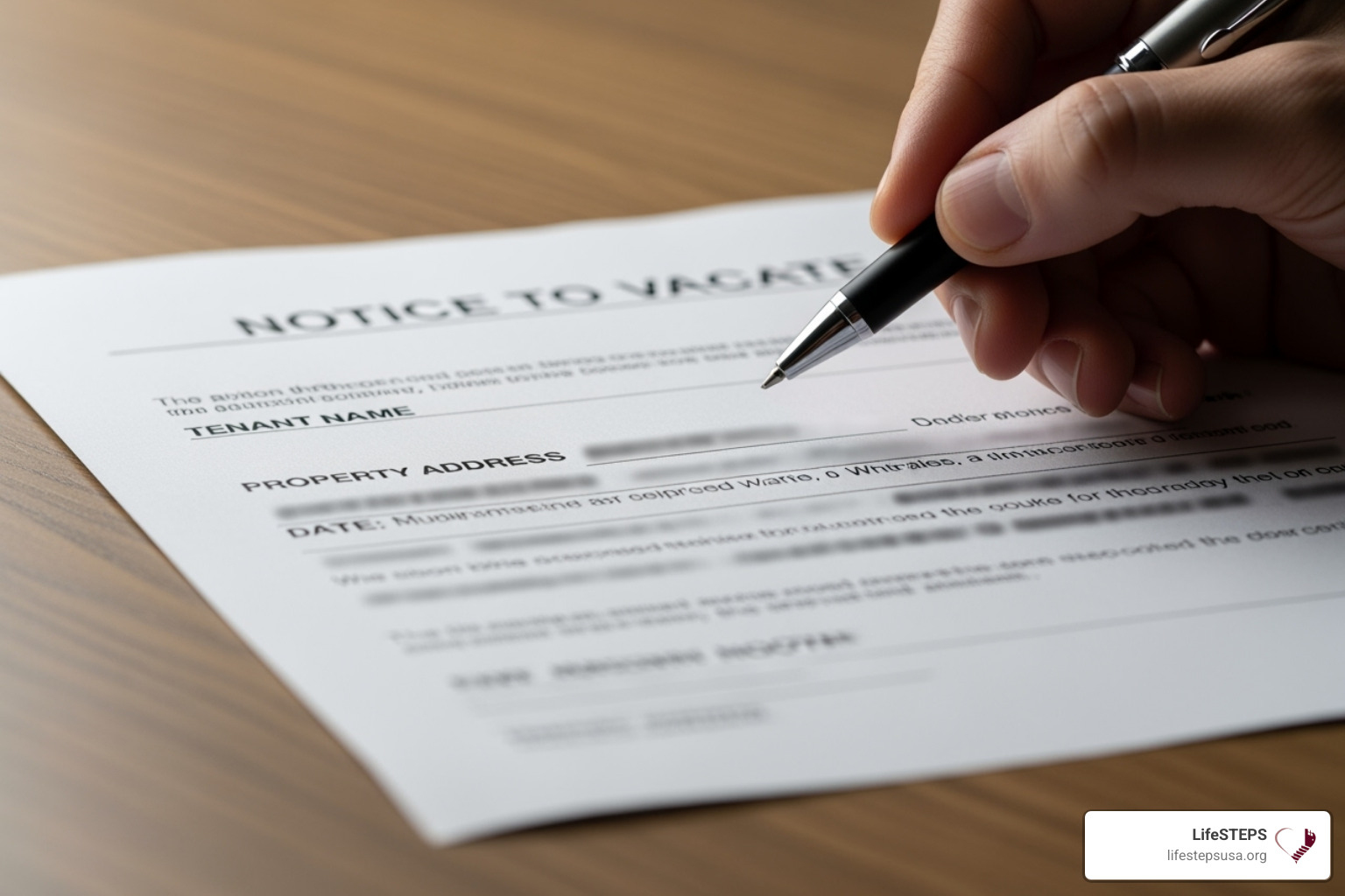 close-up on an eviction notice document - rental assistance with eviction notice