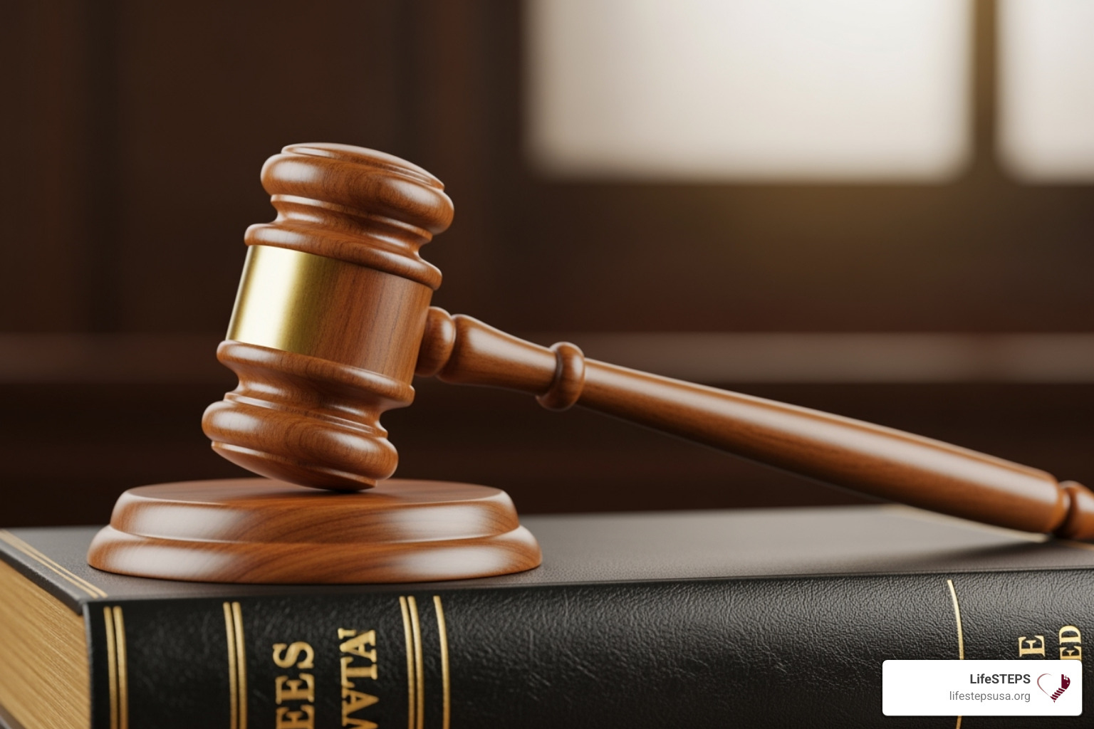 gavel and a book titled "Tenant Rights" - rental assistance with eviction notice