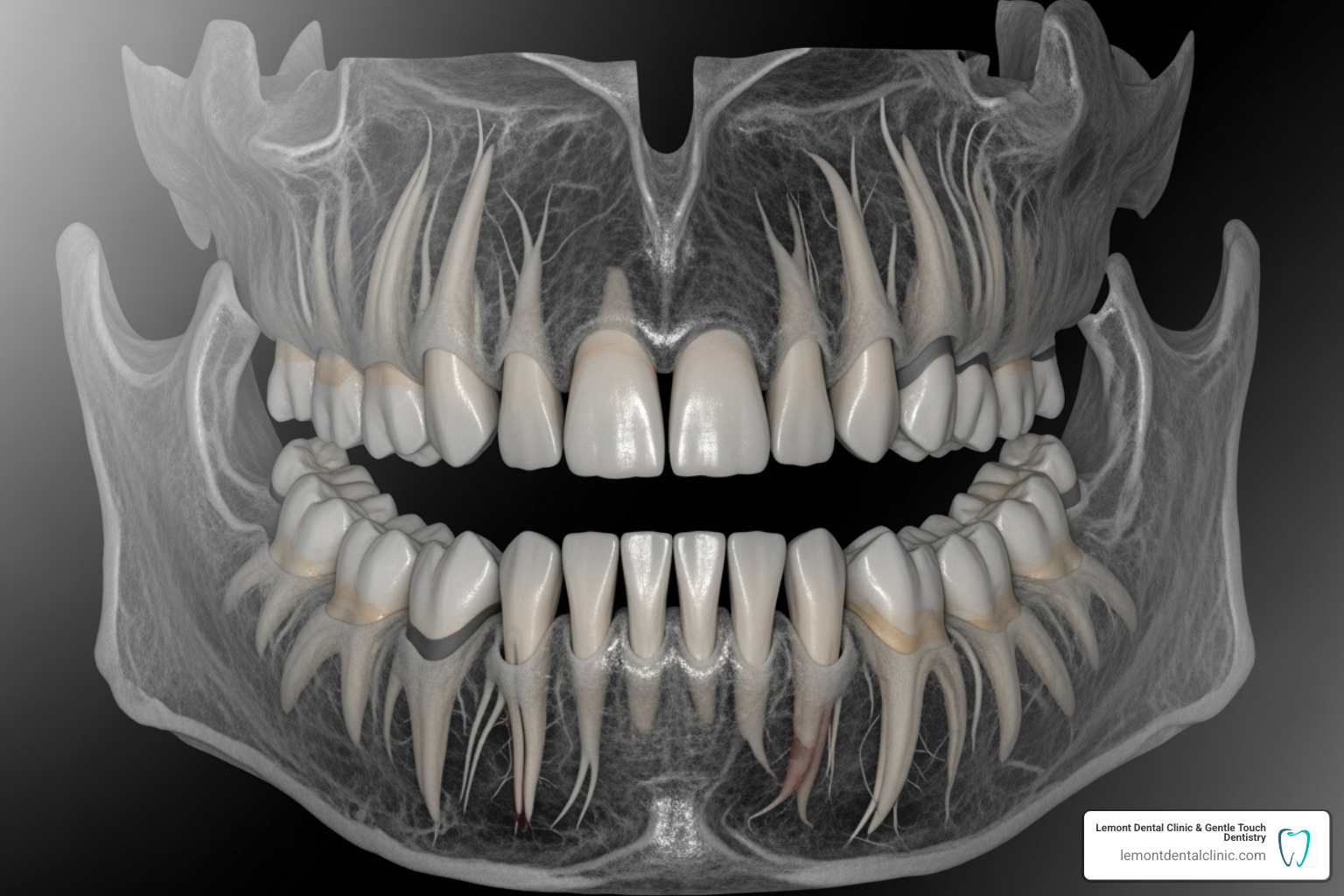 A detailed 3D dental scan of a patient's upper and lower jaw - Full mouth reconstruction A detailed 3D dental scan of a patient's upper and lower jaw - Full mouth reconstruction