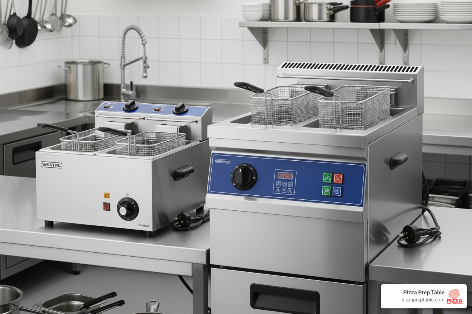 countertop fryer next to a floor model fryer - commercial electric deep fryers for sale countertop fryer next to a floor model fryer - commercial electric deep fryers for sale