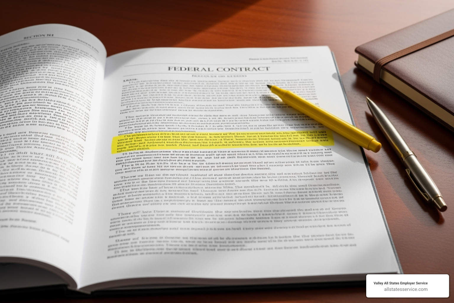 of a federal contract document highlighting the FAR E-Verify clause - e verify supplemental guide for federal contractors