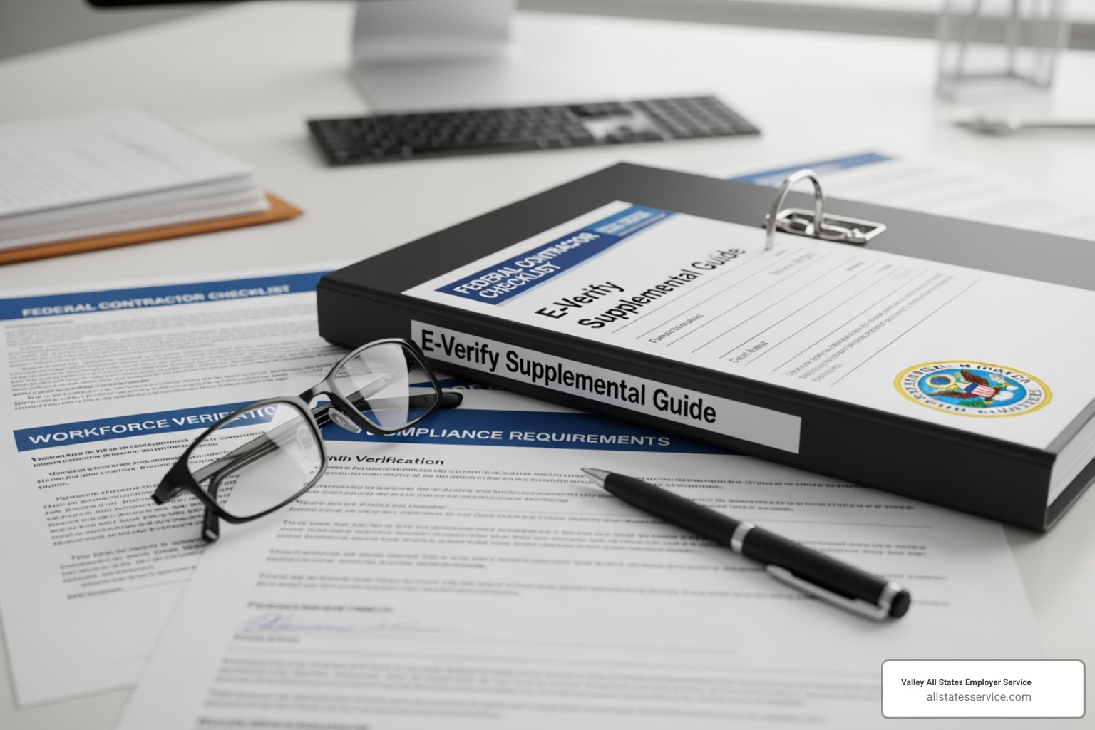 of a calendar with key E-Verify deadlines circled - e verify supplemental guide for federal contractors