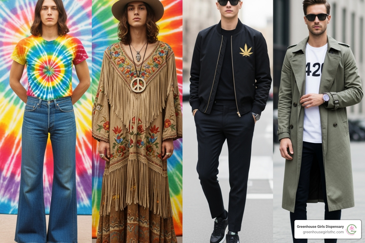 vintage vs modern cannabis fashion collage - 420 wear vintage vs modern cannabis fashion collage - 420 wear