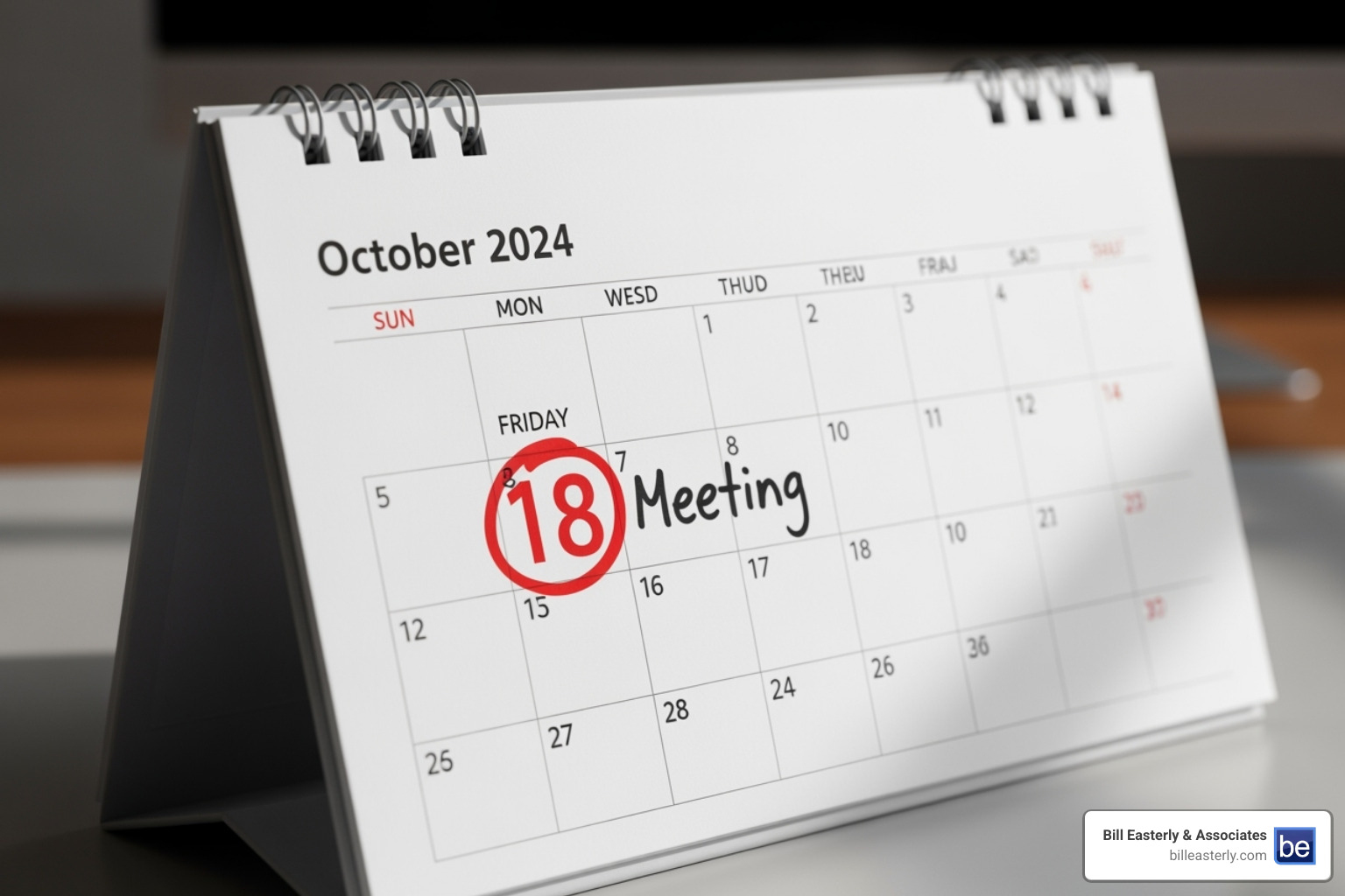 A calendar with a "Free Consultation" appointment - Nashville injury law firm