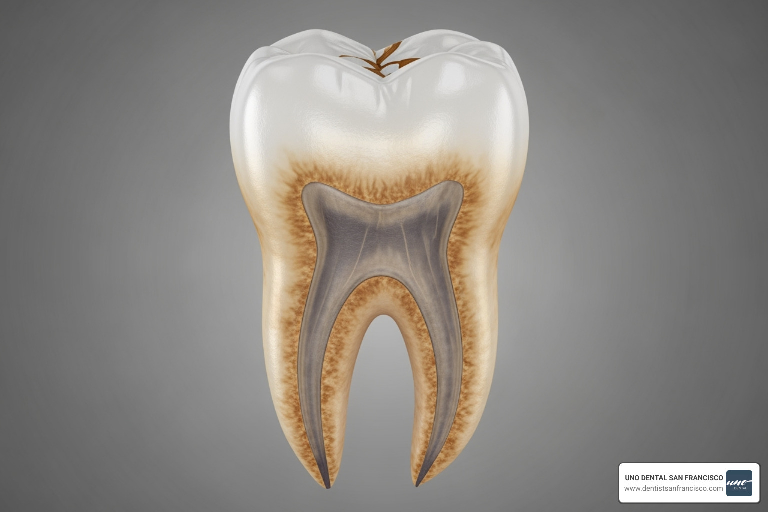 Image illustrating the difference between extrinsic (surface) and intrinsic (internal) tooth stains - is teeth whitening safe