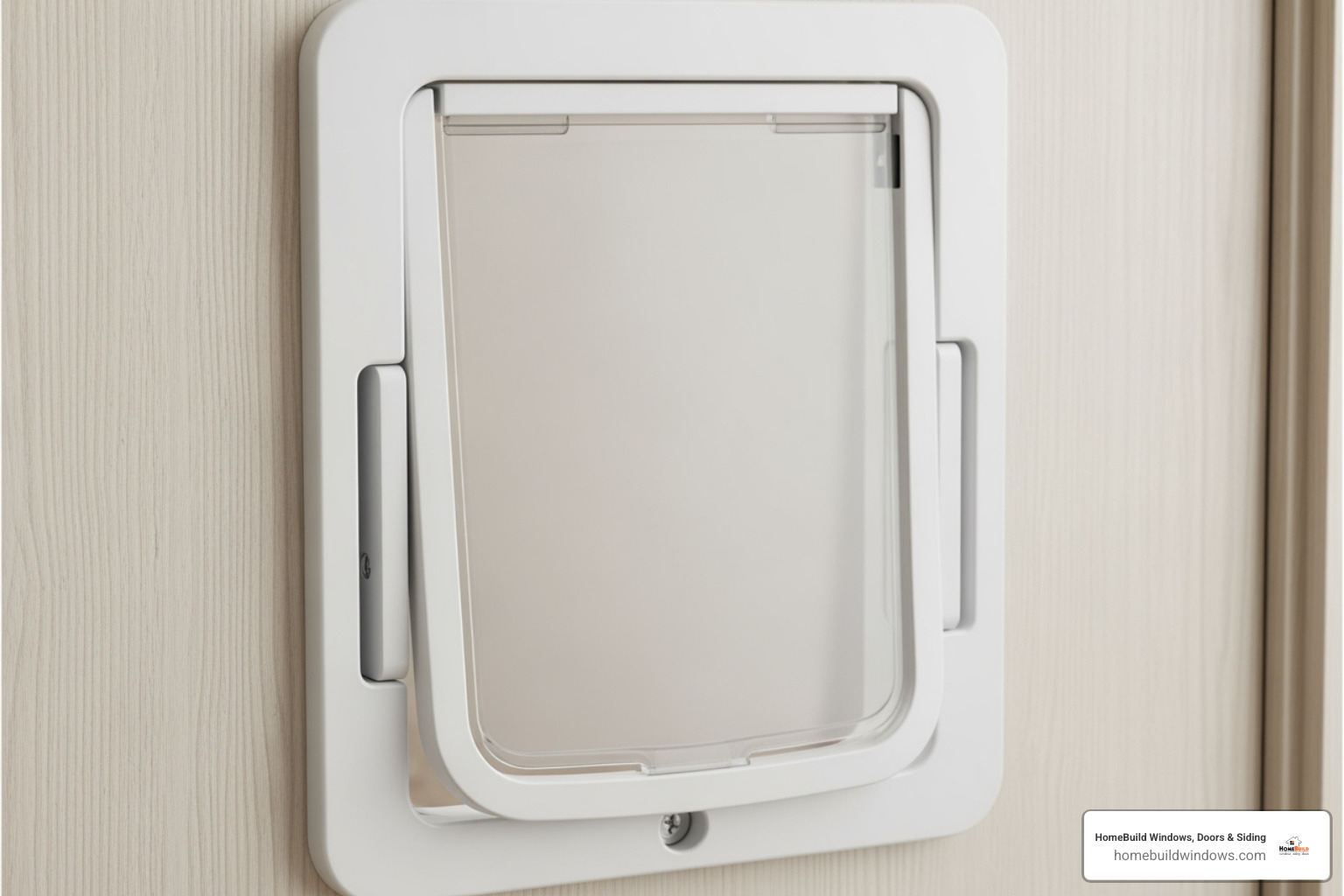 secure locking cover on a pet door - pet door installation near me